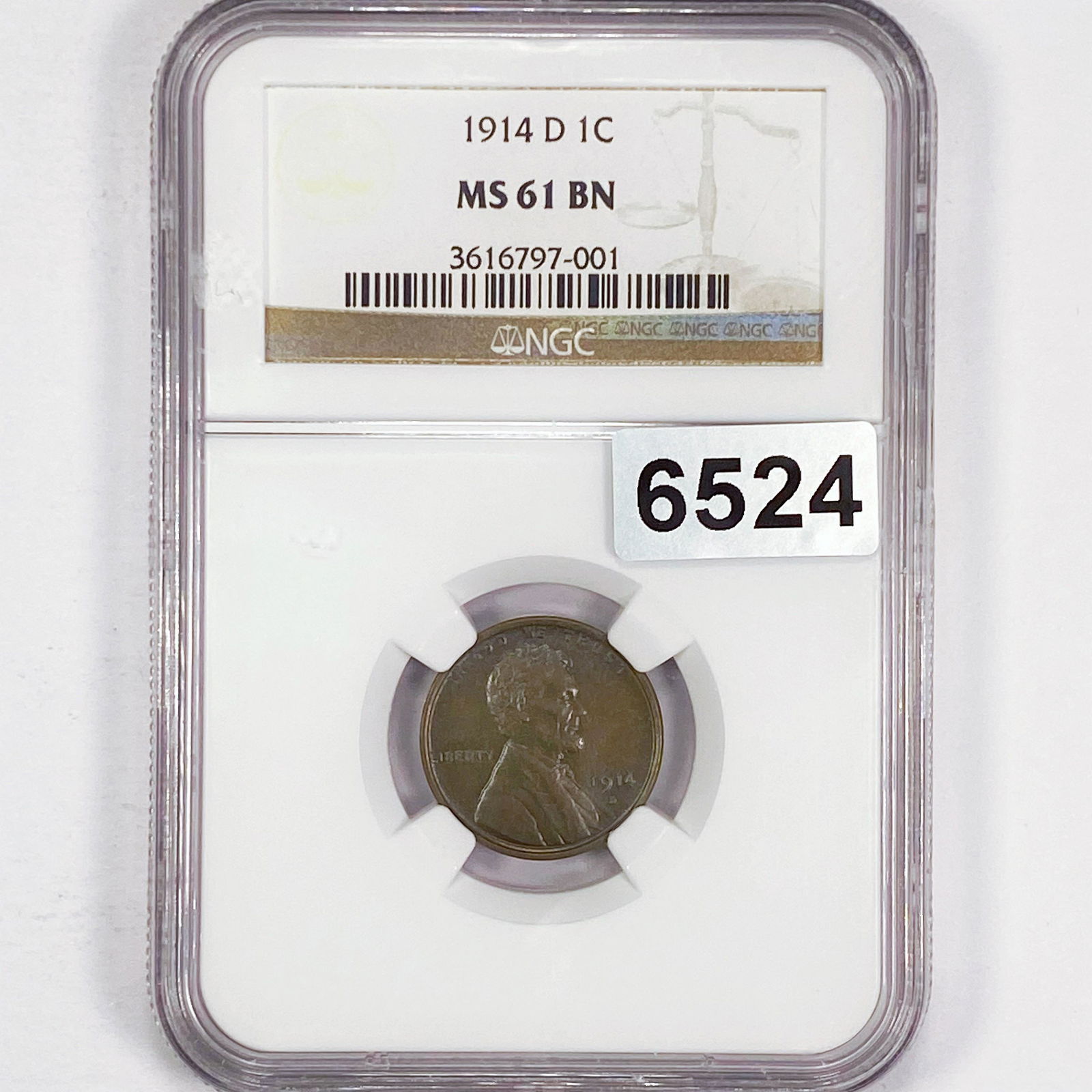 1914-D Wheat Cent NGC - MS61 BN (1 of 2)