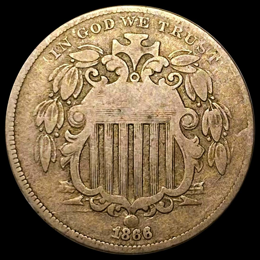 1866 Shield Nickel LIGHTLY CIRCULATED (1 of 2)