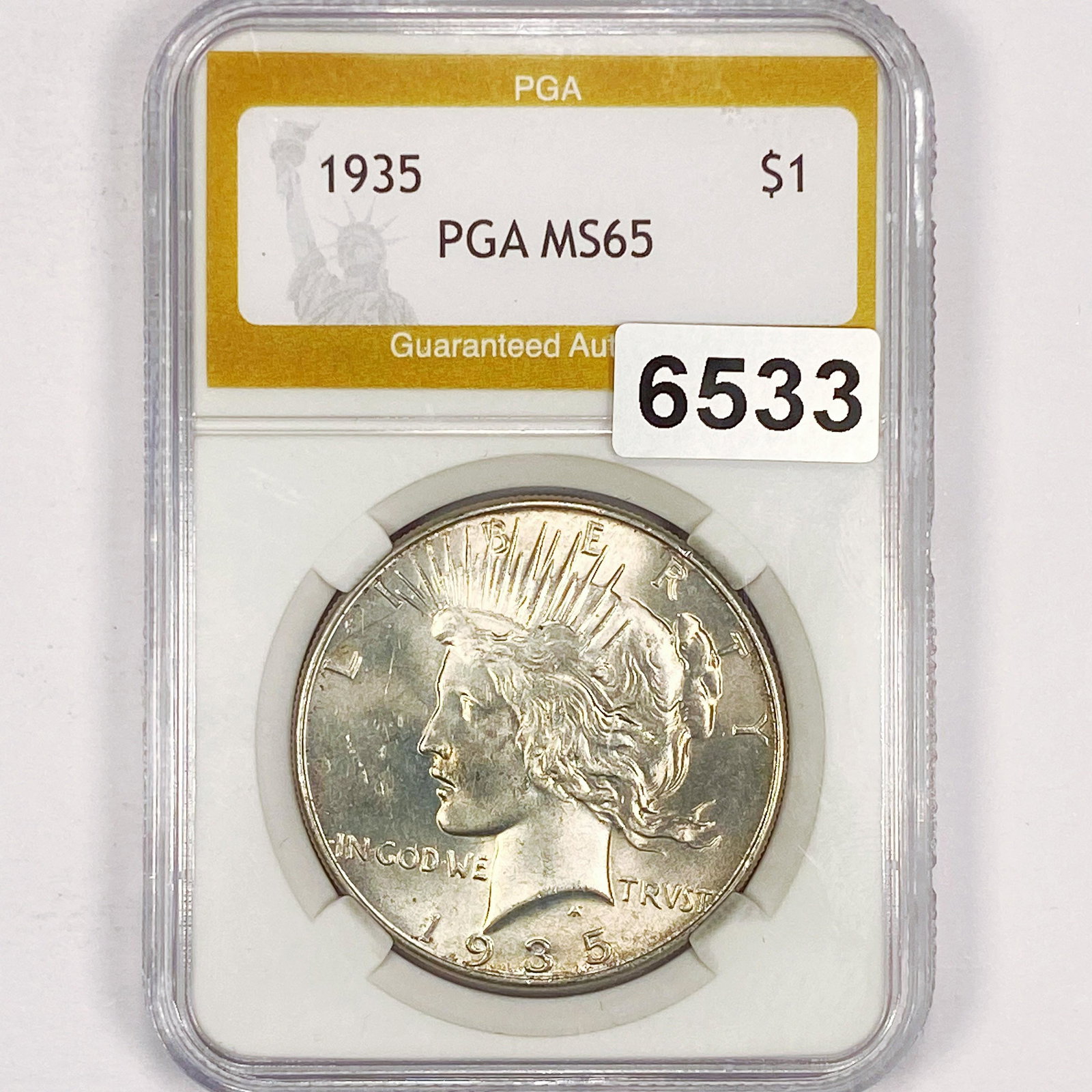 1935 Silver Peace Dollar PGA - MS65 (1 of 2)