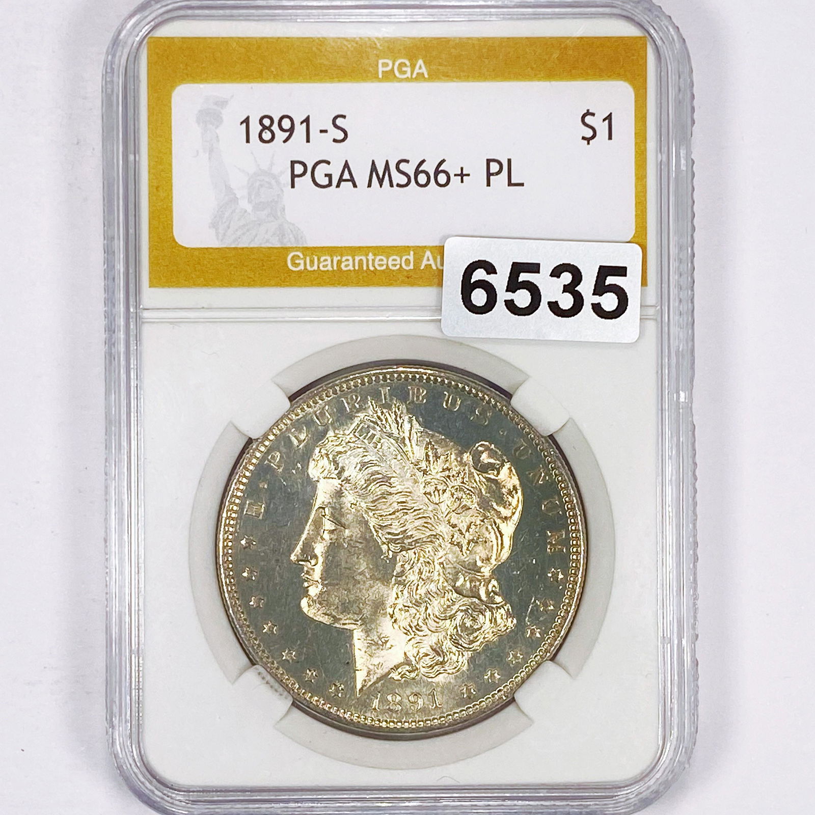 1891-S Morgan Silver Dollar PGA - MS66+ PL (1 of 2)