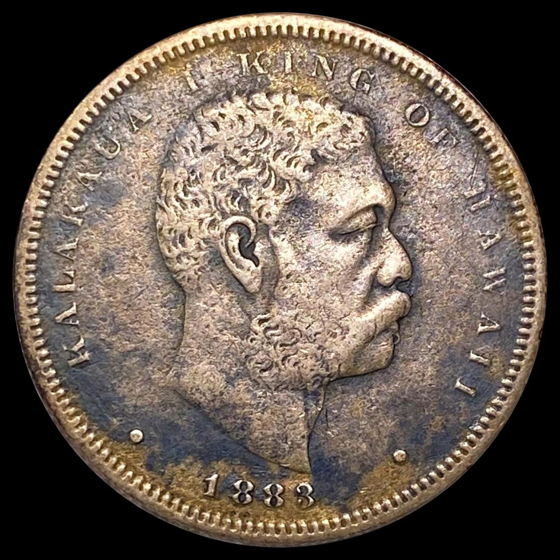 1883 Kingdom of Hawaii Half Dollar LIGHTLY CIRC (1 of 2)