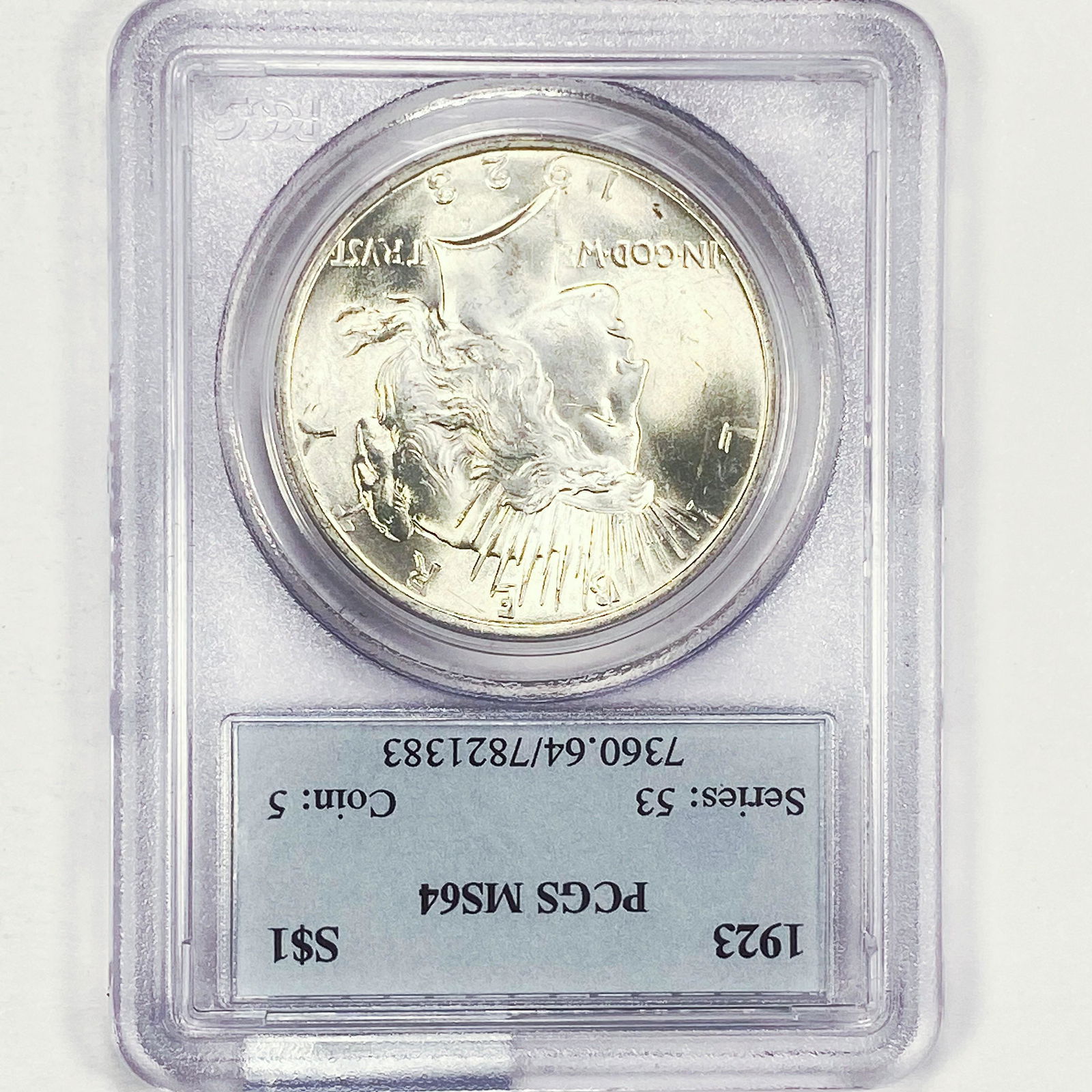 1923 Silver Peace Dollar PCGS - MS64 (1 of 2)