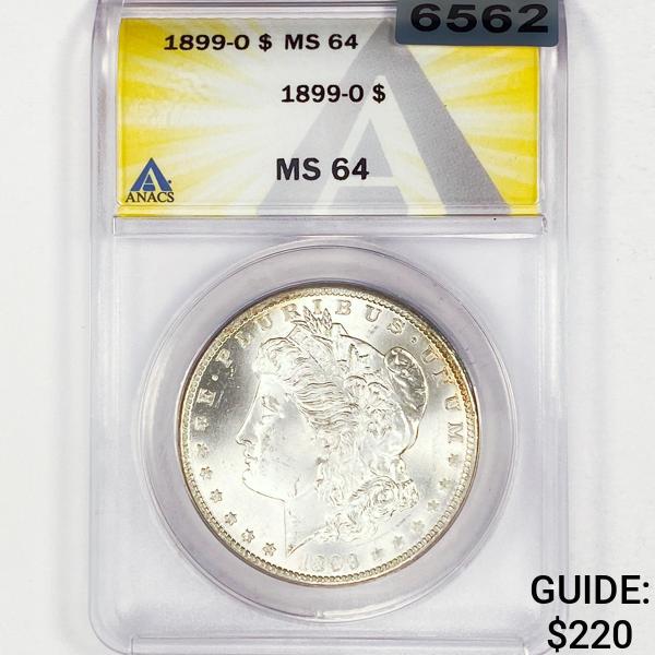 1899-O Morgan Silver Dollar ANACS - MS64 (1 of 2)