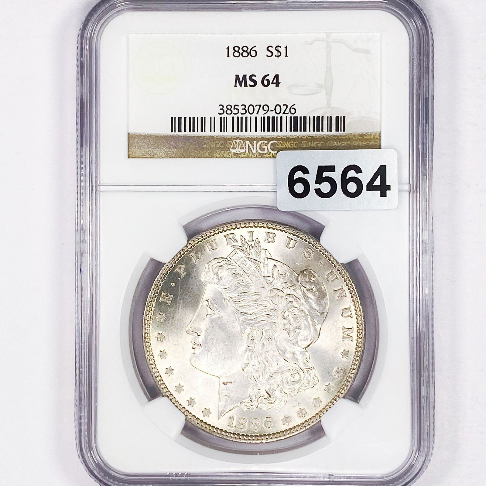 1886 Morgan Silver Dollar NGC - MS64 (1 of 2)