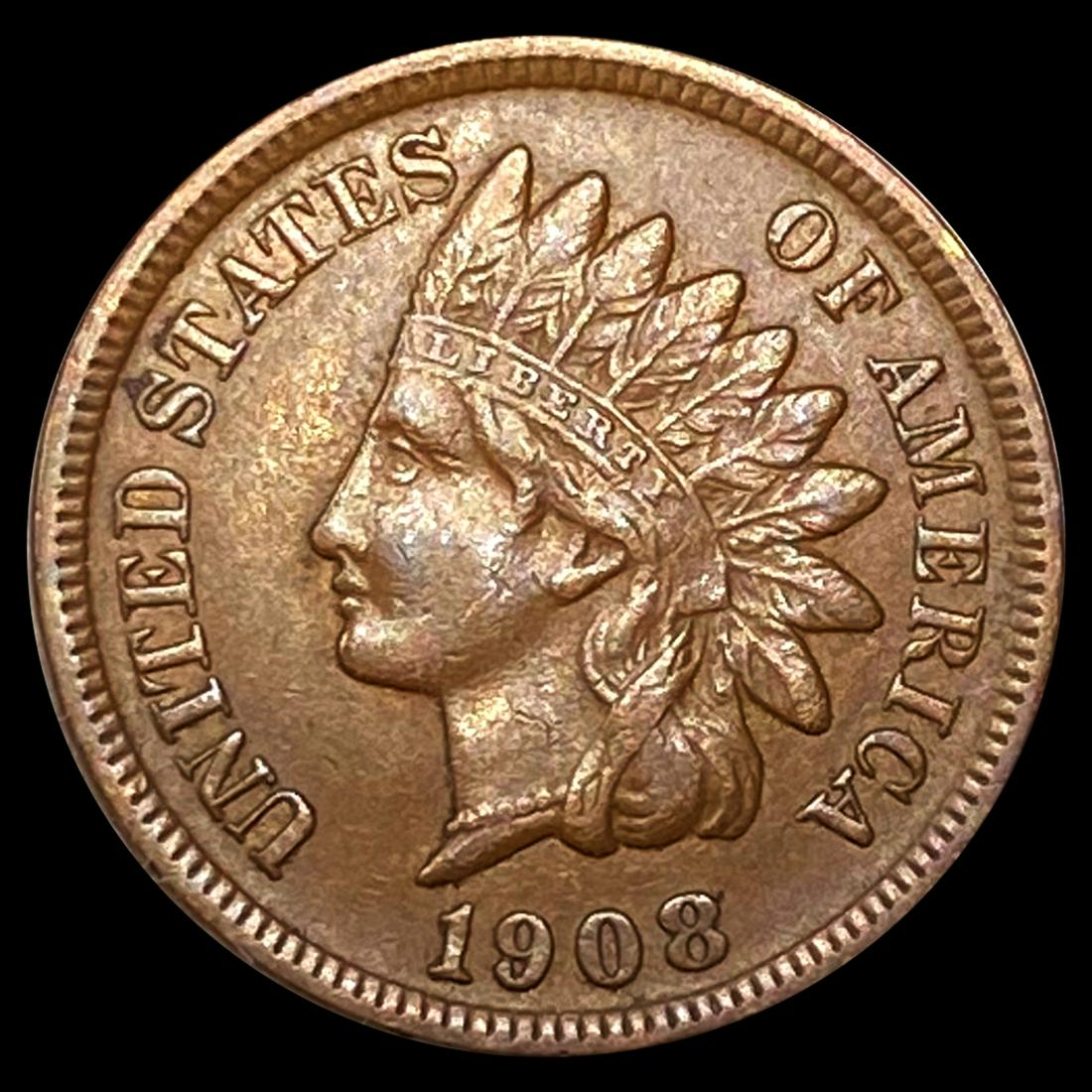 1908-S Indian Head Cent NEARLY UNCIRCULATED (1 of 2)