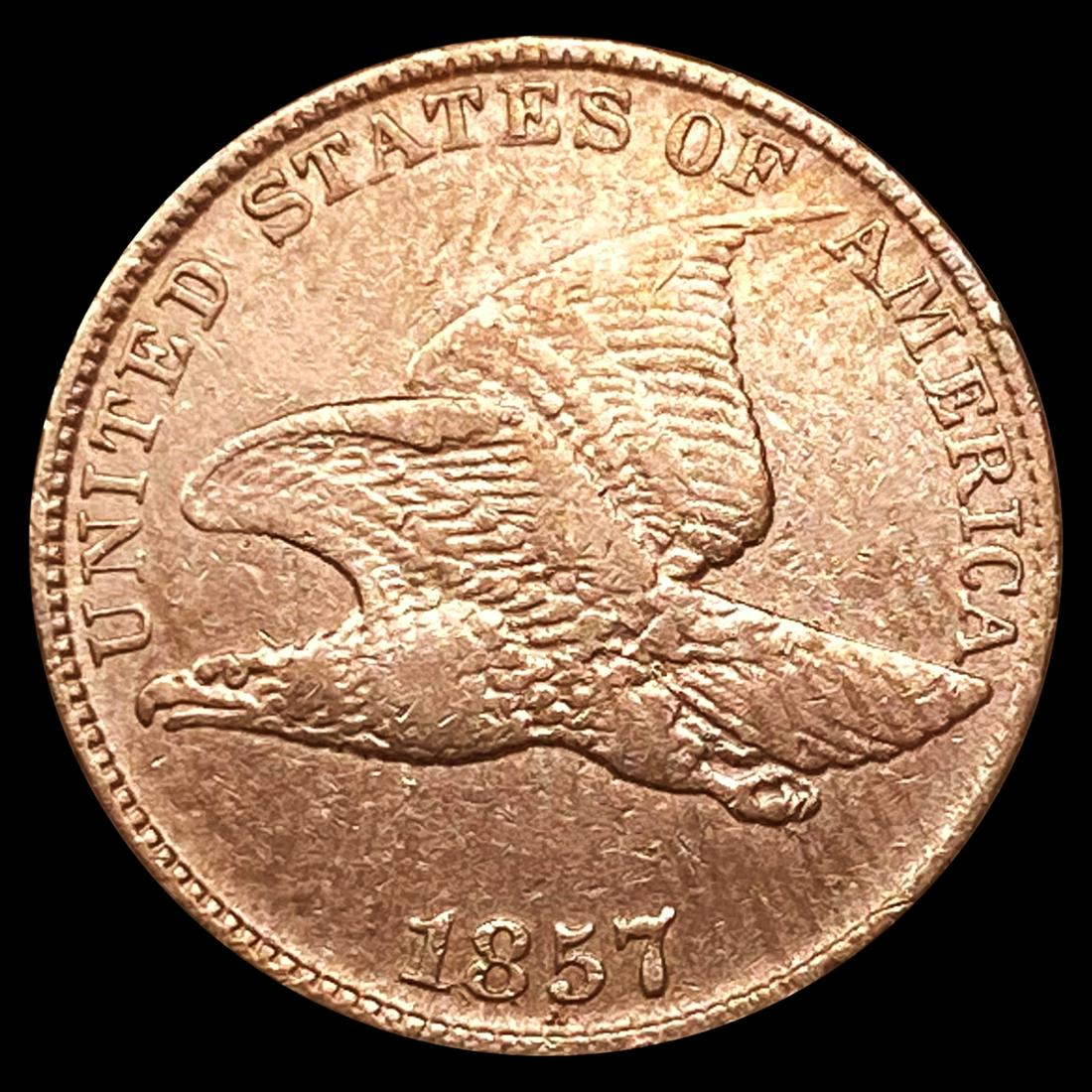 1857 Flying Eagle Cent NEARLY UNCIRCULATED (1 of 2)