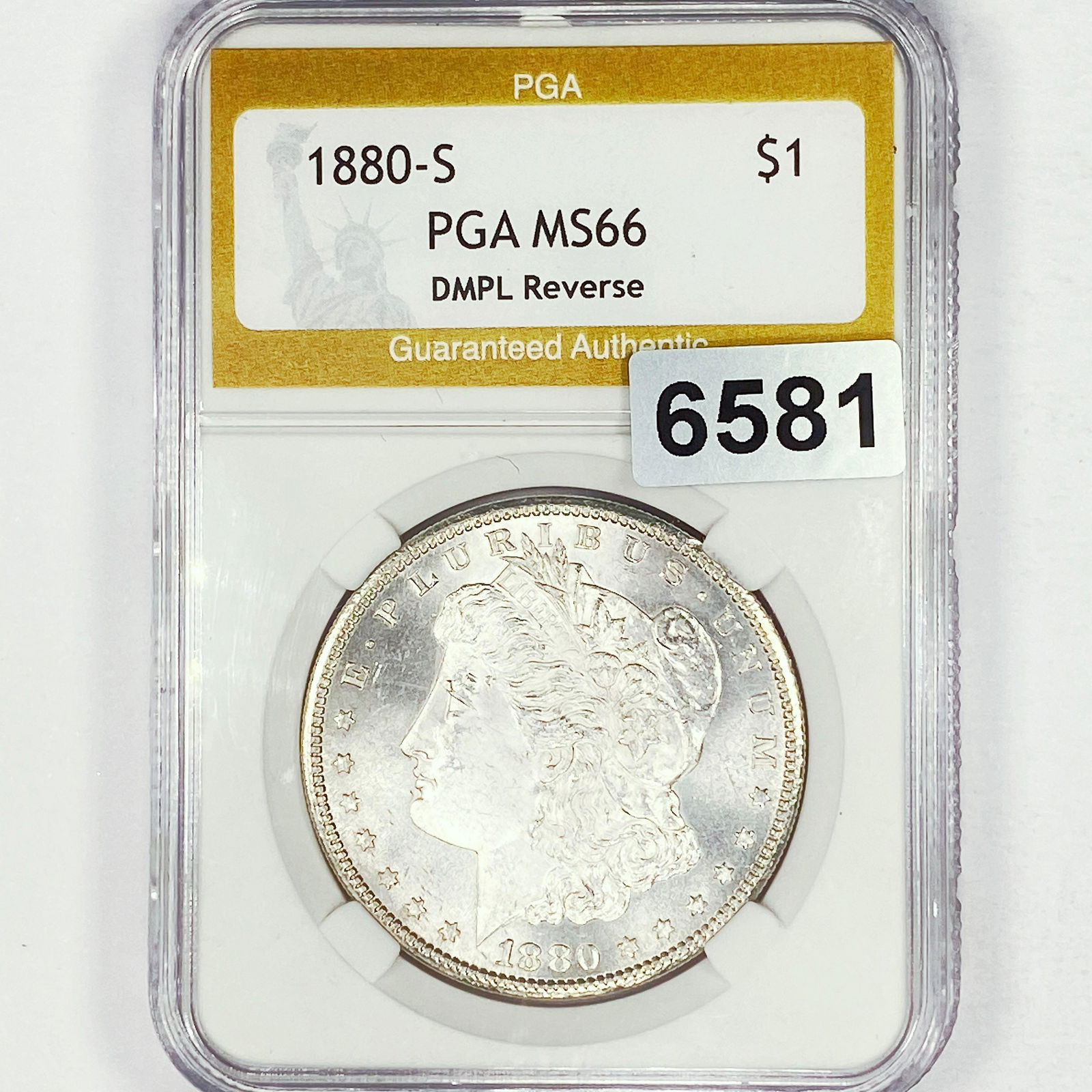 1880-S Morgan Silver Dollar PGA - MS66 DMPL Rev (1 of 2)