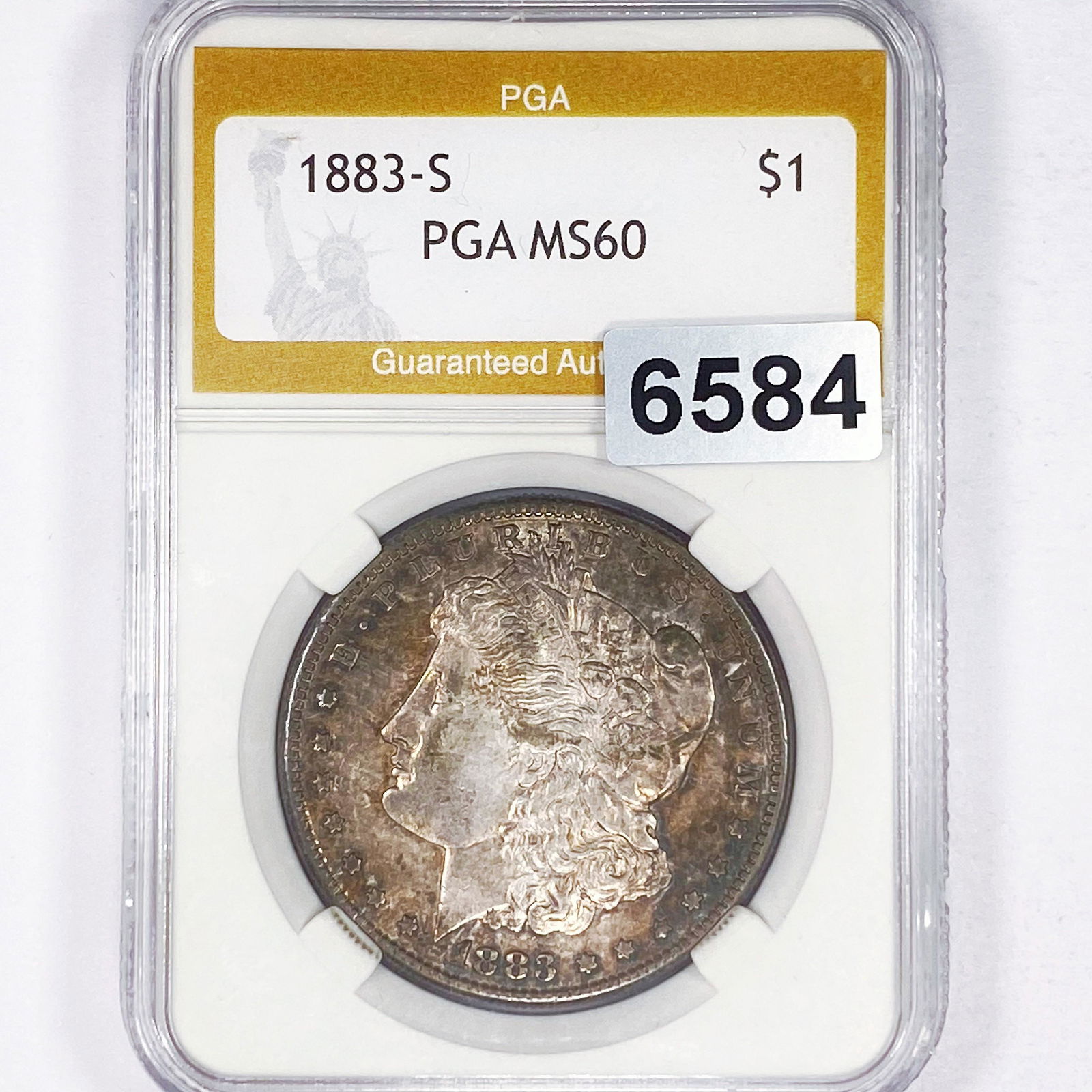 1883-S Morgan Silver Dollar PGA - MS60 (1 of 2)
