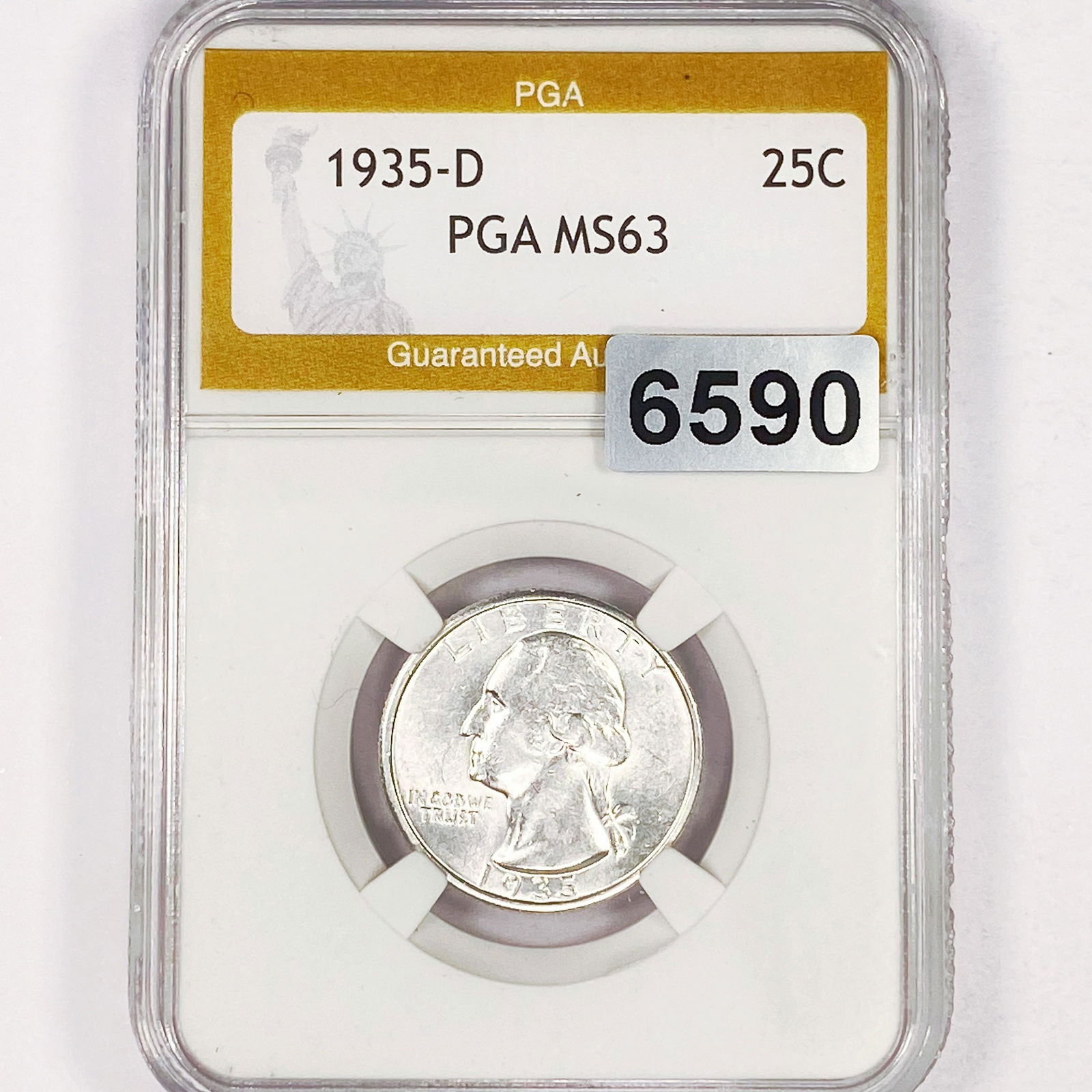 1935-D Washington Silver Quarter PGA - MS63 (1 of 2)