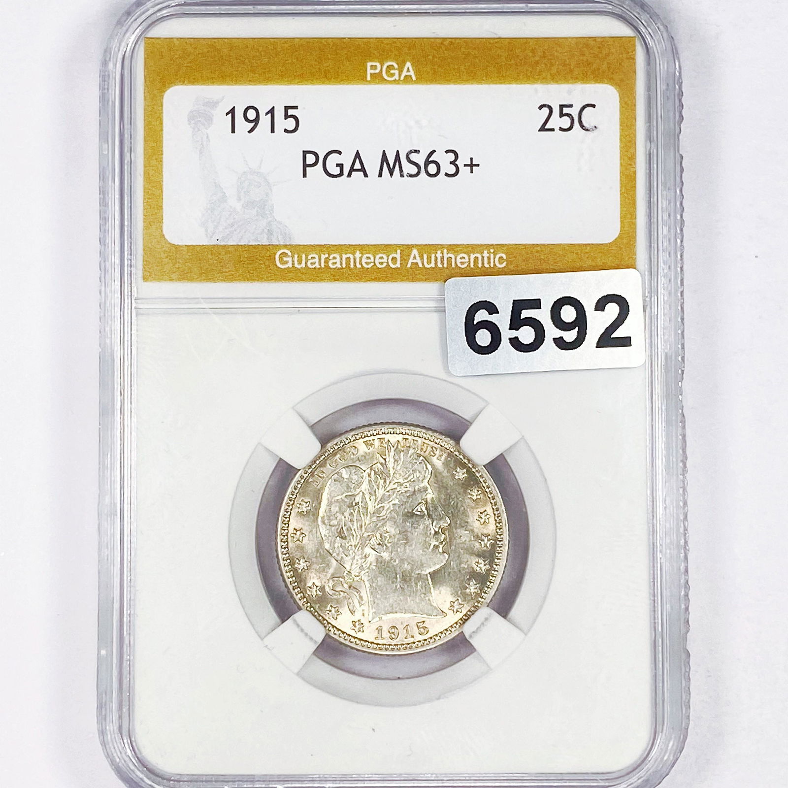 1915 Barber Quarter PGA - MS63+ (1 of 2)