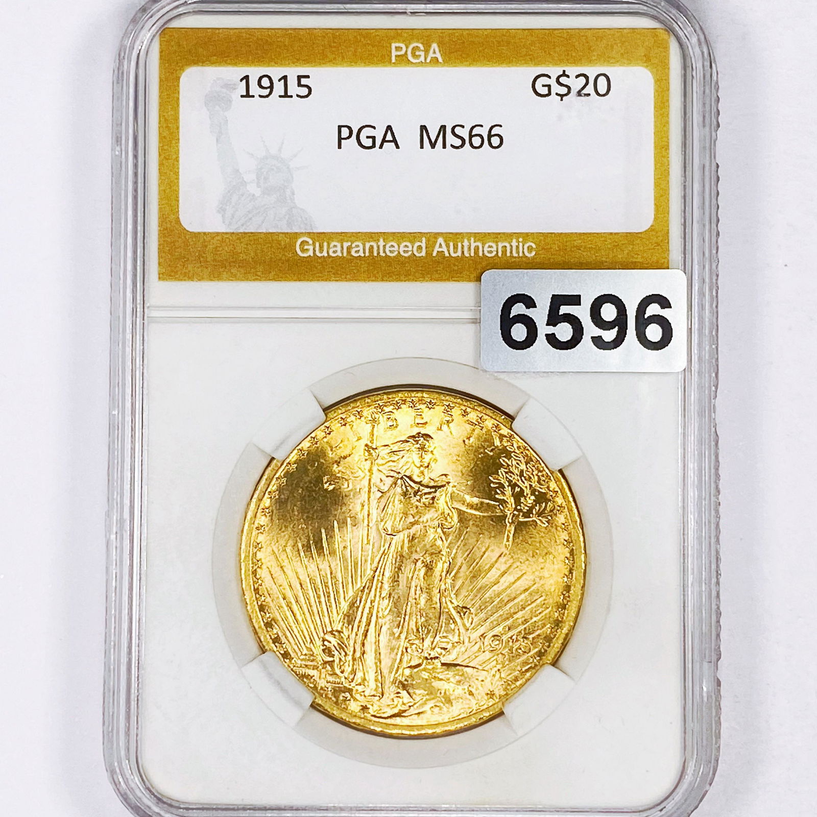 1915 $20 Gold Double Eagle PGA - MS66 (1 of 2)