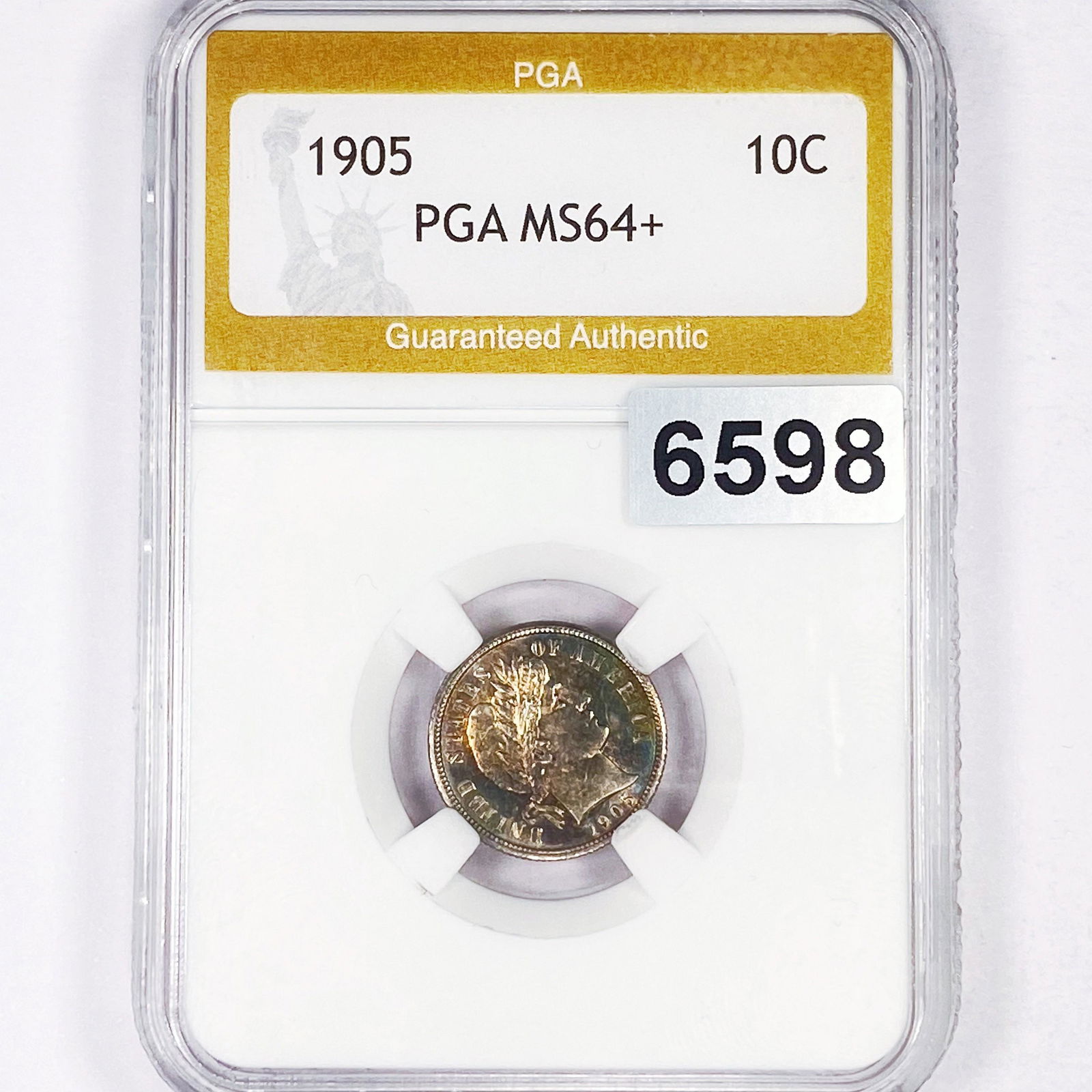 1905 Barber Dime PGA - MS64+ (1 of 2)