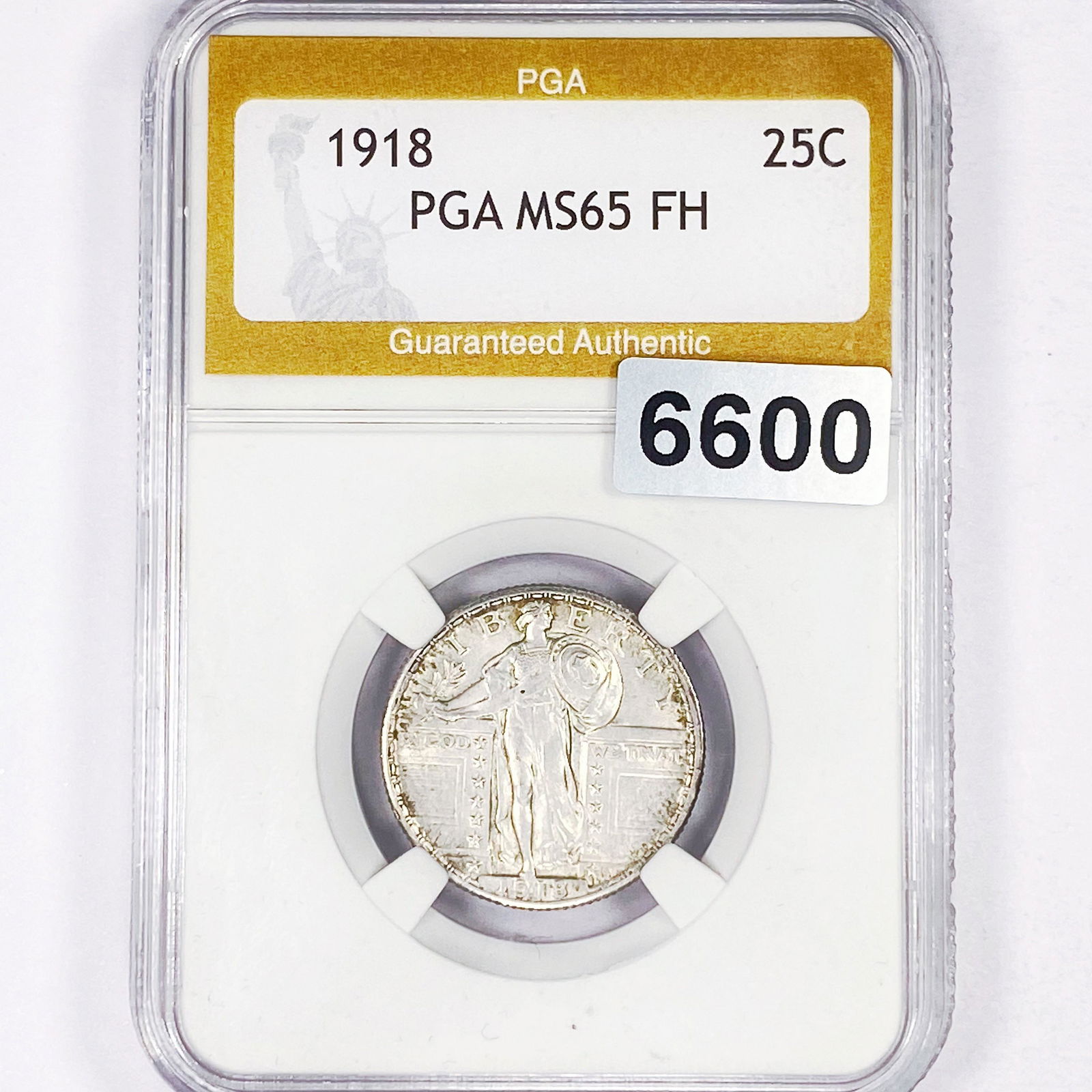 1918 Standing Liberty Quarter PGA - MS65 FH (1 of 2)