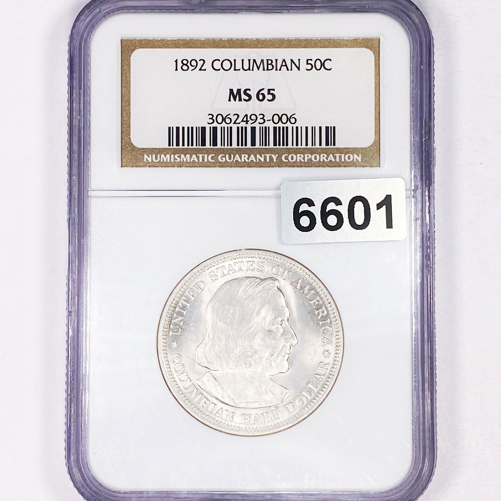 1892 Columbia Half Dollar NGC - MS65 (1 of 2)