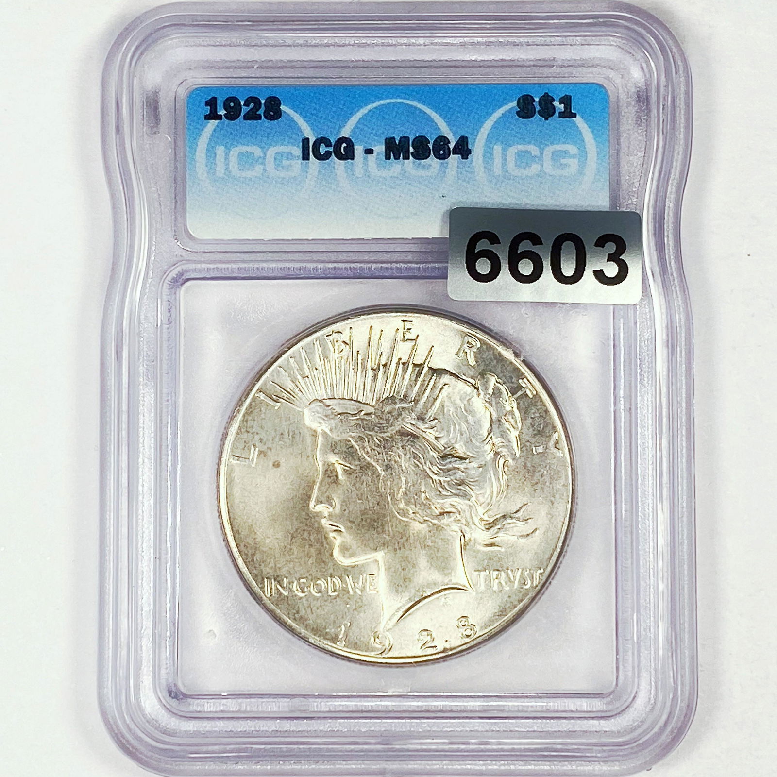 1928 Silver Peace Dollar ICG - MS64 (1 of 2)