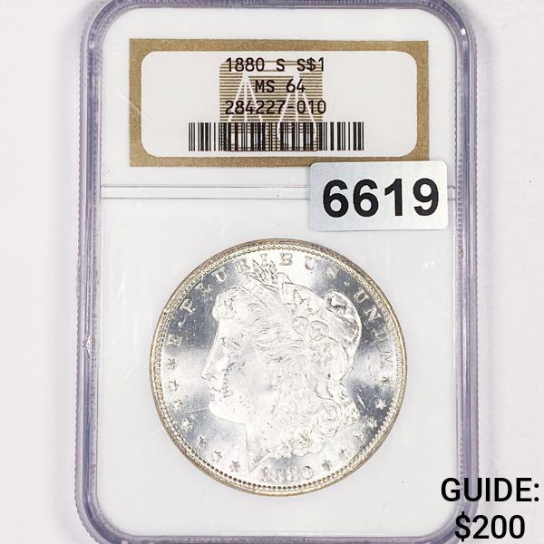 1880-S Morgan Silver Dollar NGC - MS64 (1 of 2)