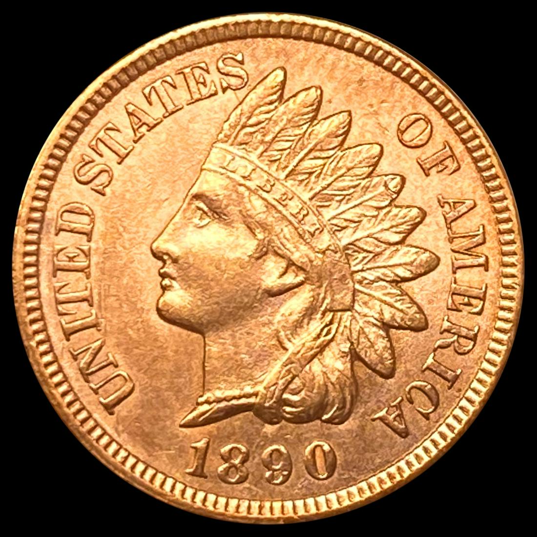 1890 RD Indian Head Cent CHOICE BU (1 of 2)