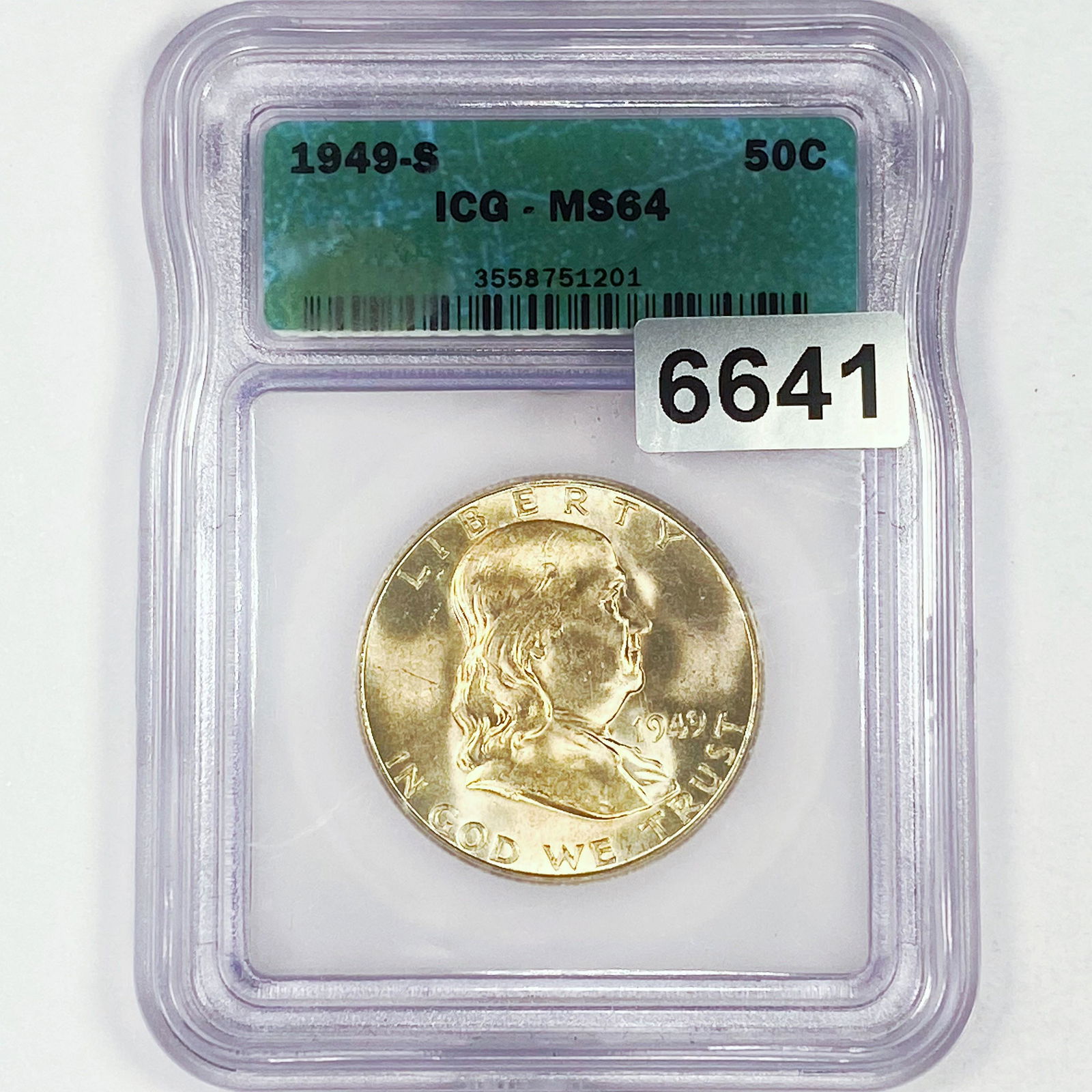 1949-S Franklin Half Dollar ICG - MS64 (1 of 2)