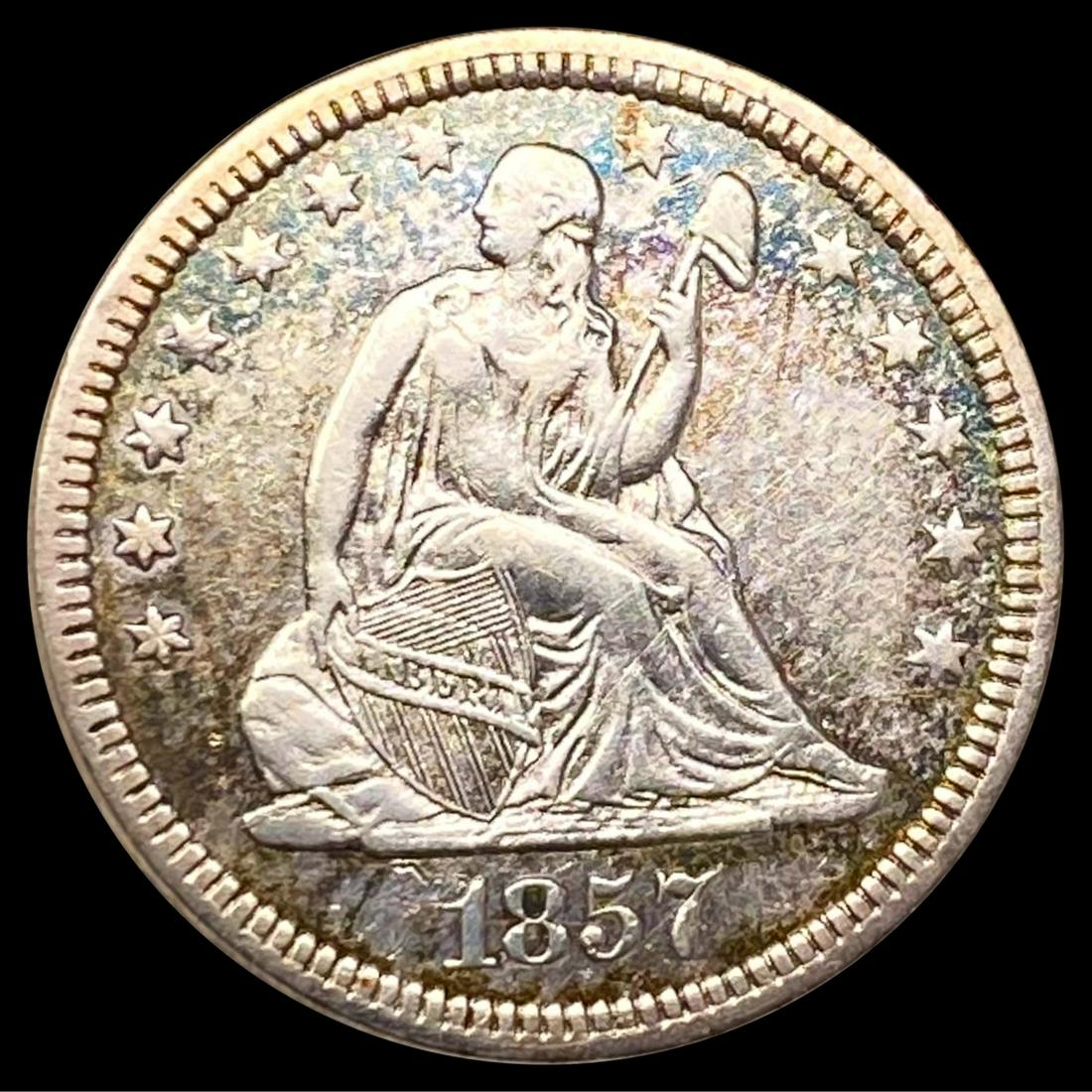 1857 Seated Liberty Quarter LIGHTLY CIRCULATED (1 of 2)