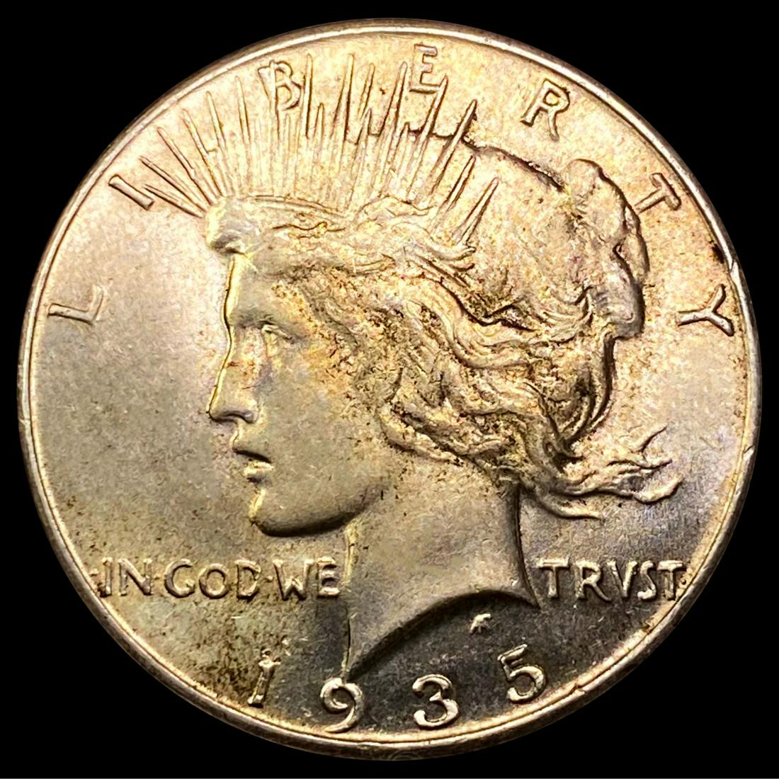 1935 Silver Peace Dollar NEARLY UNCIRCULATED (1 of 2)