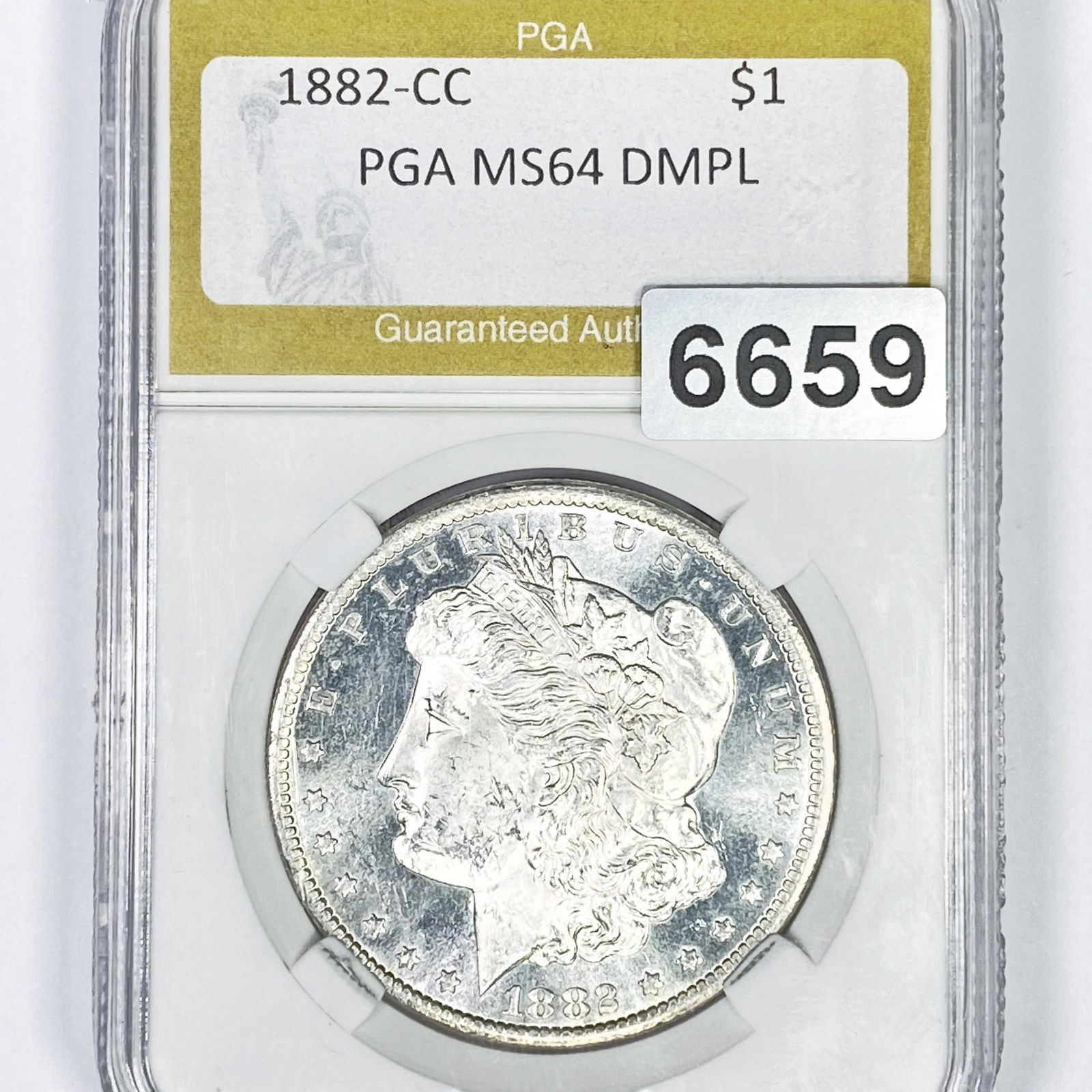 1882-CC Morgan Silver Dollar PGA - MS64 DMPL (1 of 2)