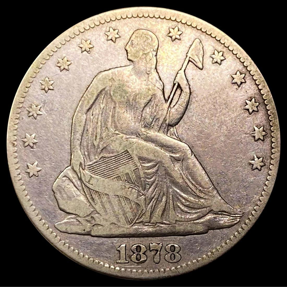 1878 Seated Liberty Half Dollar NICELY CIRCULATED (1 of 2)