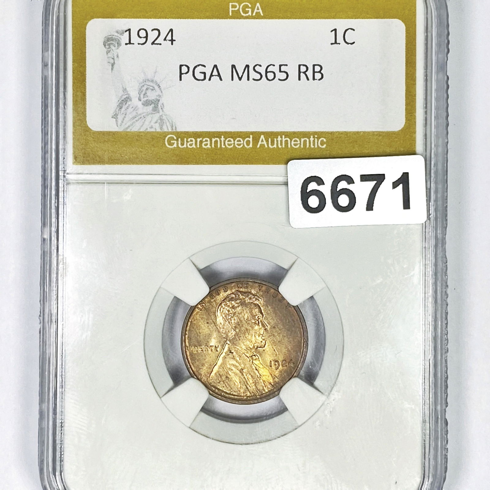 1924 Wheat Cent PGA - MS65 RB (1 of 2)