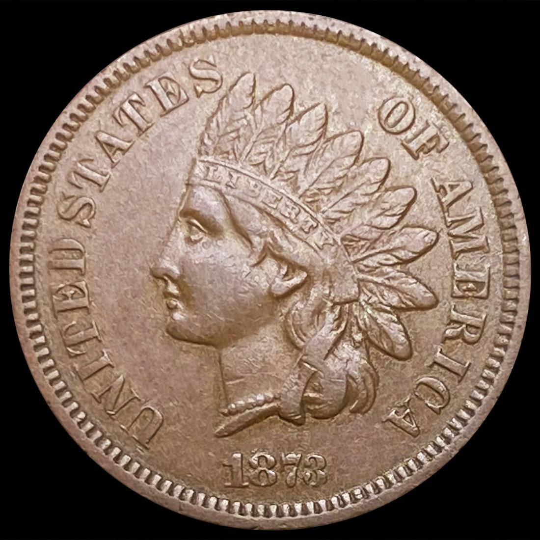 1873 Open 3 Wheat Cent NEARLY UNCIRCULATED (1 of 2)