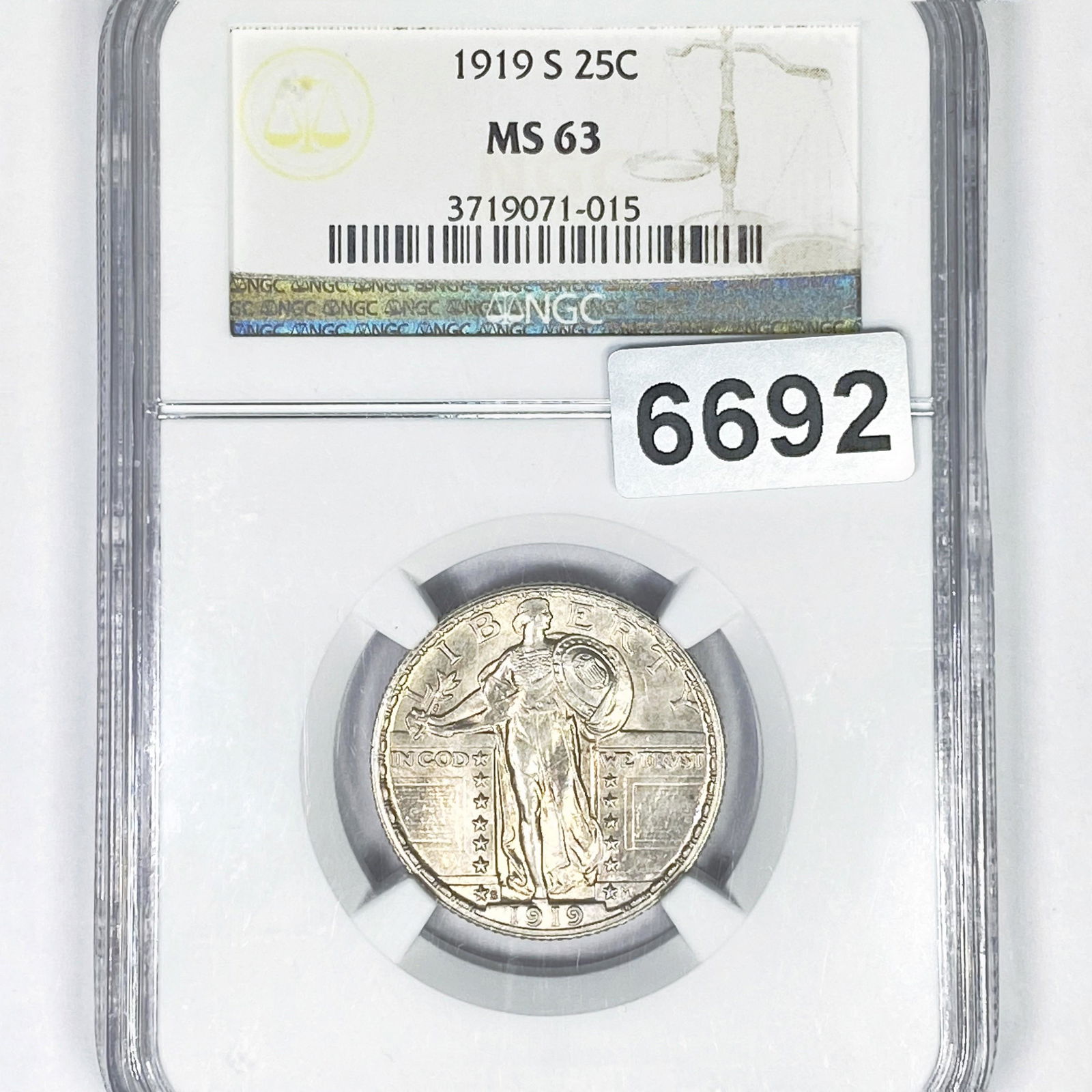1919-S Standing Liberty Quarter NGC - MS63 (1 of 2)