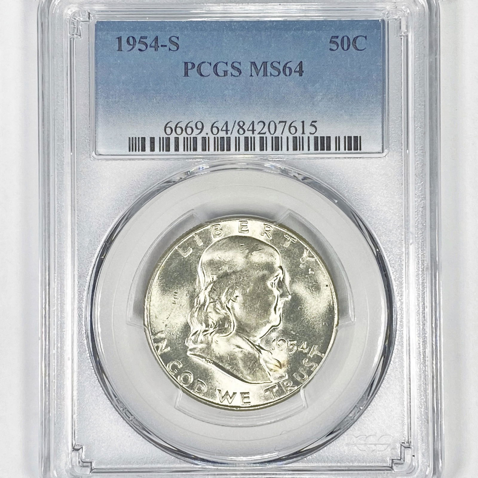 1954-S Franklin Half Dollar PCGS - MS64 (1 of 2)