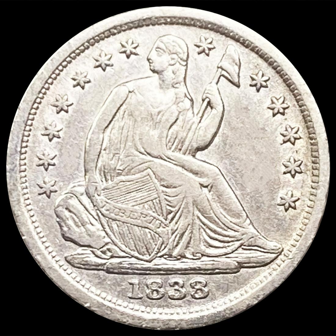 1838 Seated Liberty Half Dime UNCIRCULATED (1 of 2)