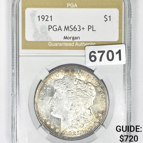 1921 Morgan Silver Dollar PGA - MS63+ PL (1 of 2)