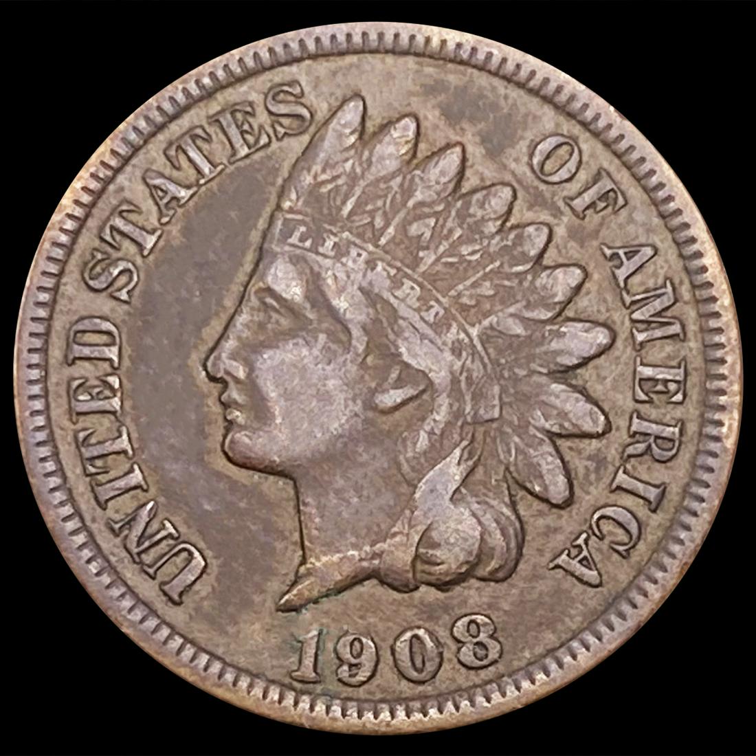 1908-S Indian Head Cent NEARLY UNCIRCULATED (1 of 2)
