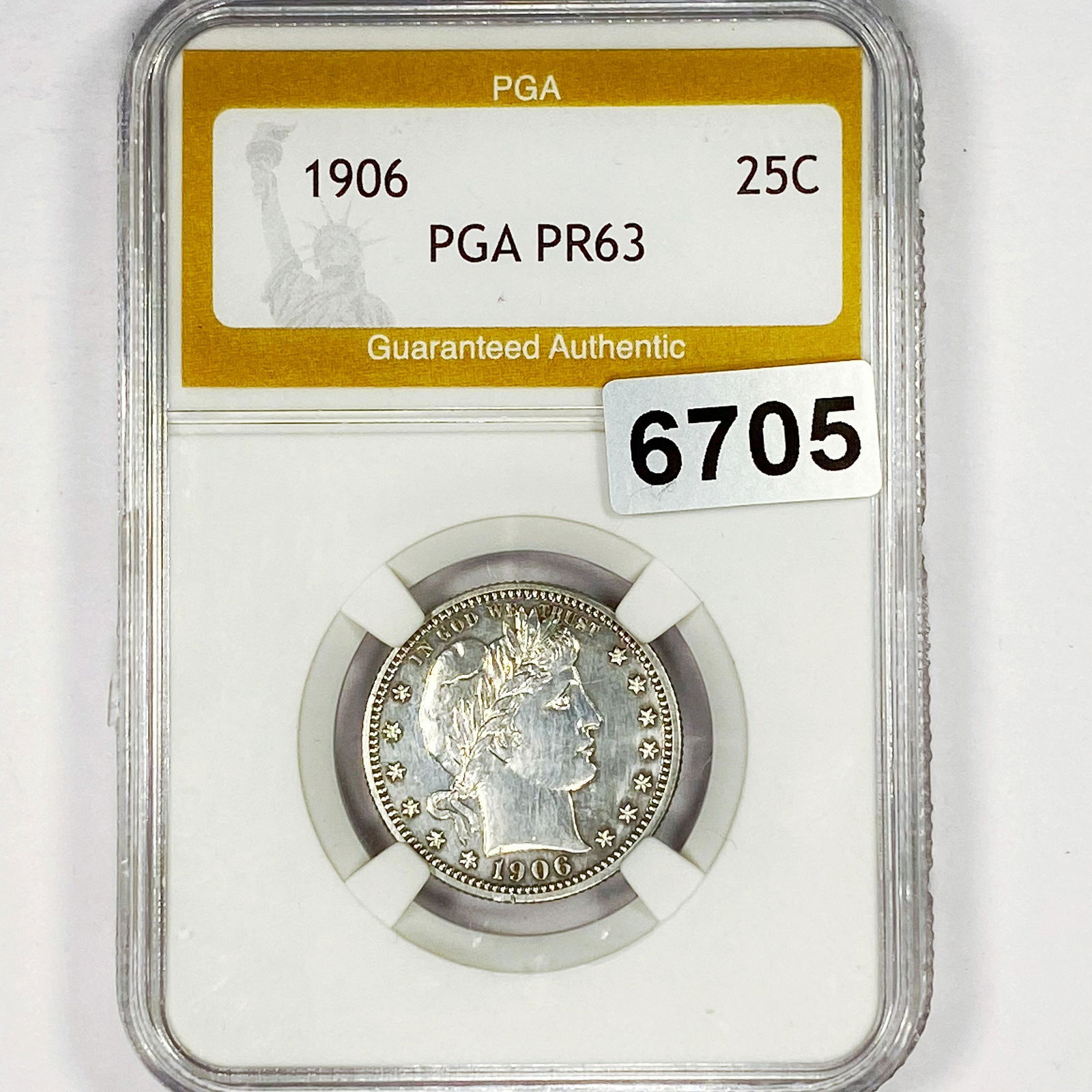 1906 Barber Quarter PGA - PR63 (1 of 2)