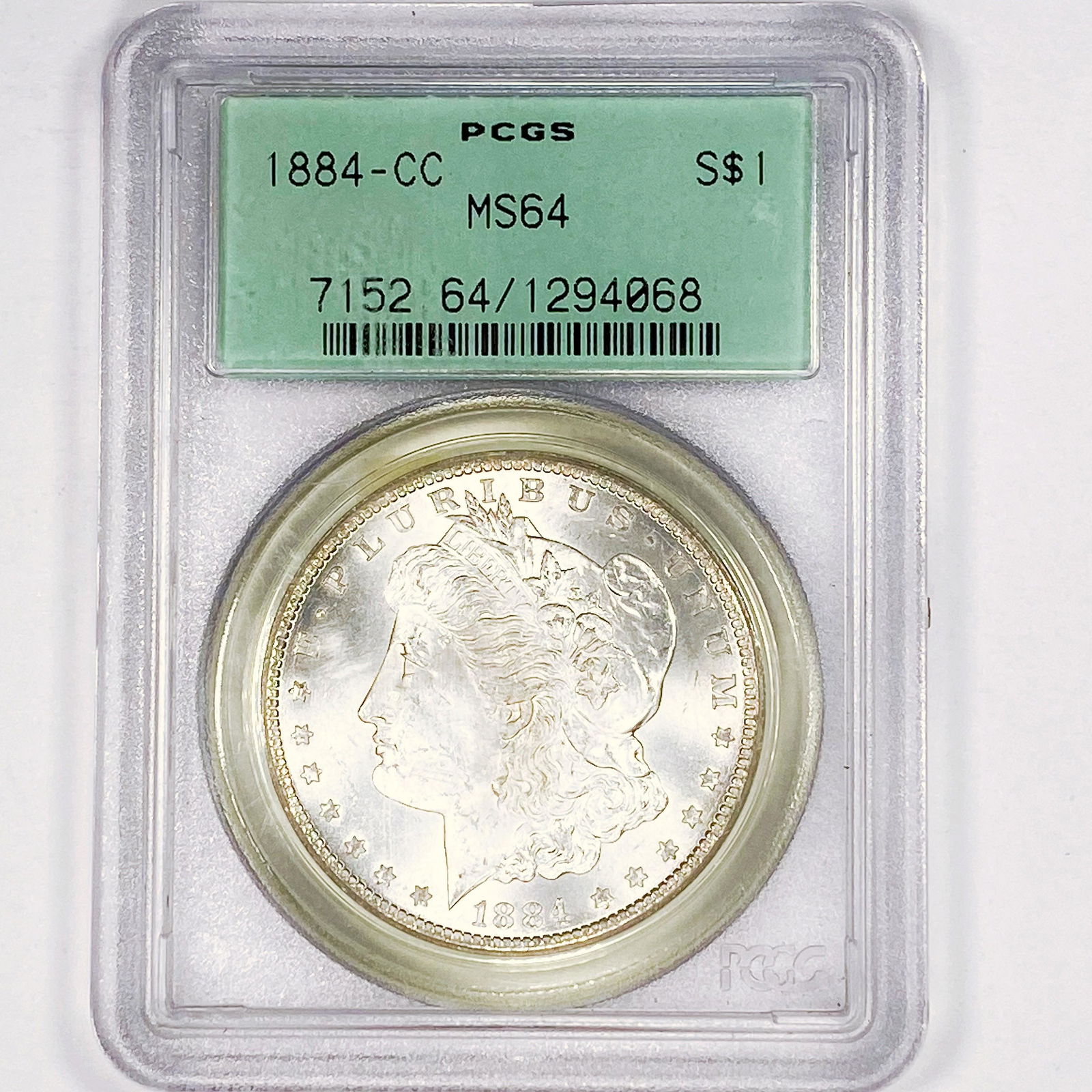 1884-CC Morgan Silver Dollar PCGS - MS64 (1 of 2)