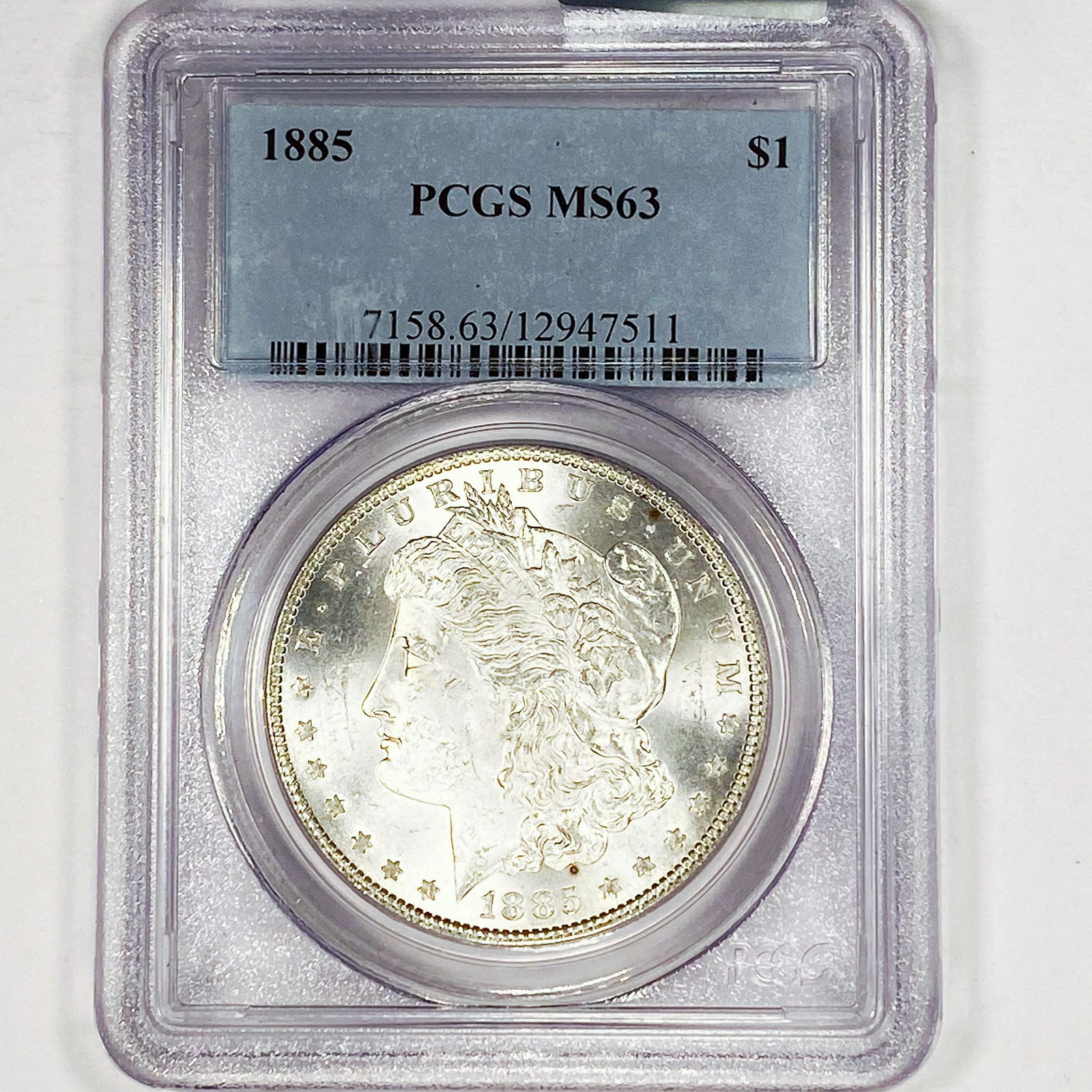 1885 Morgan Silver Dollar PCGS - MS63 (1 of 2)