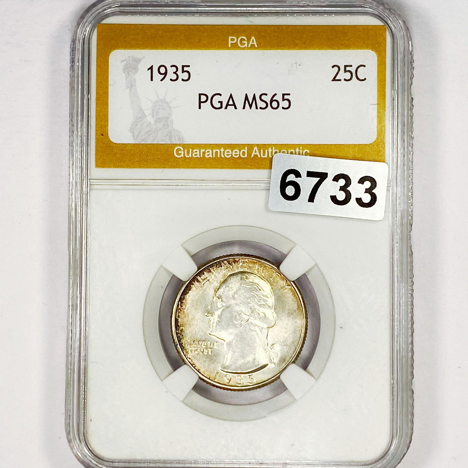 1935 Washington Silver Quarter PGA - MS65 (1 of 2)