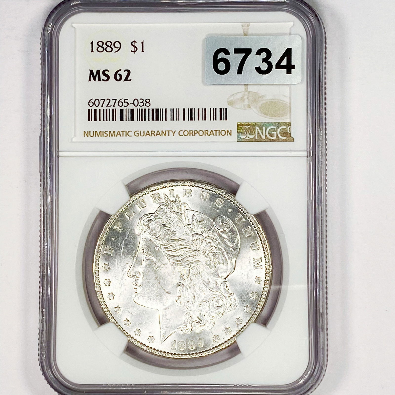 1889 Morgan Silver Dollar NGC - MS62 (1 of 2)