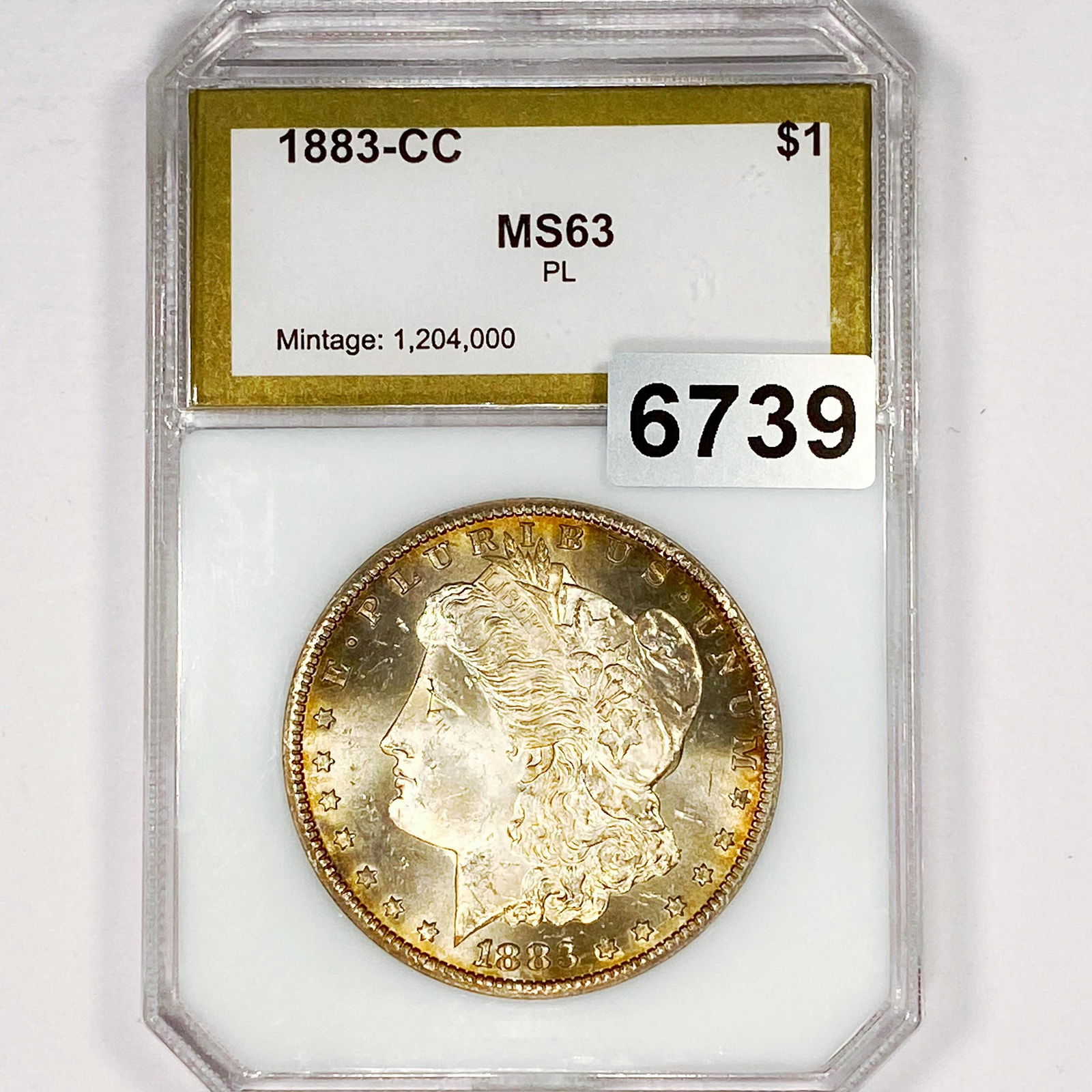 1883-CC Morgan Silver Dollar PCI - MS63 PL (1 of 2)
