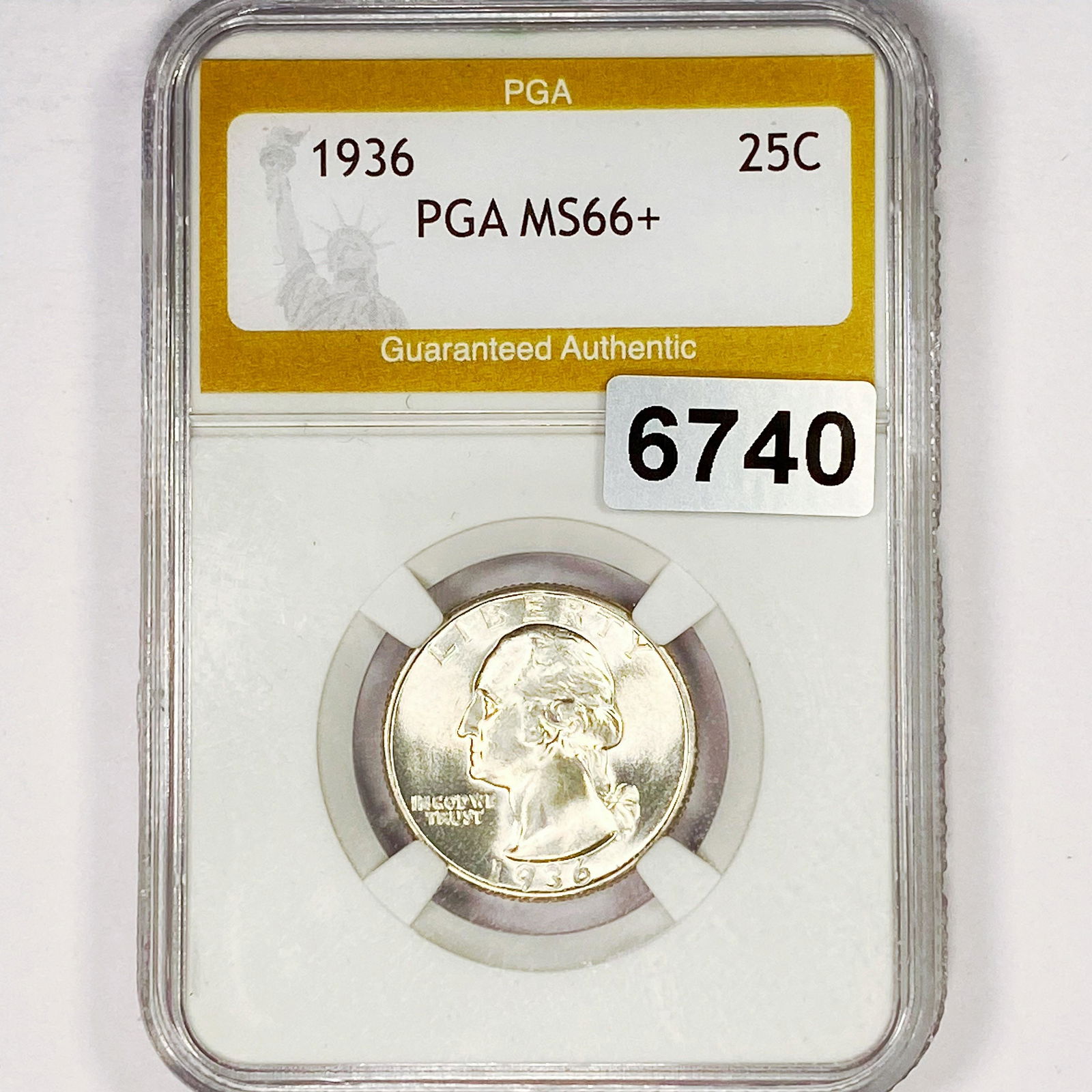 1936 Washington Silver Quarter PGA - MS66+ (1 of 2)