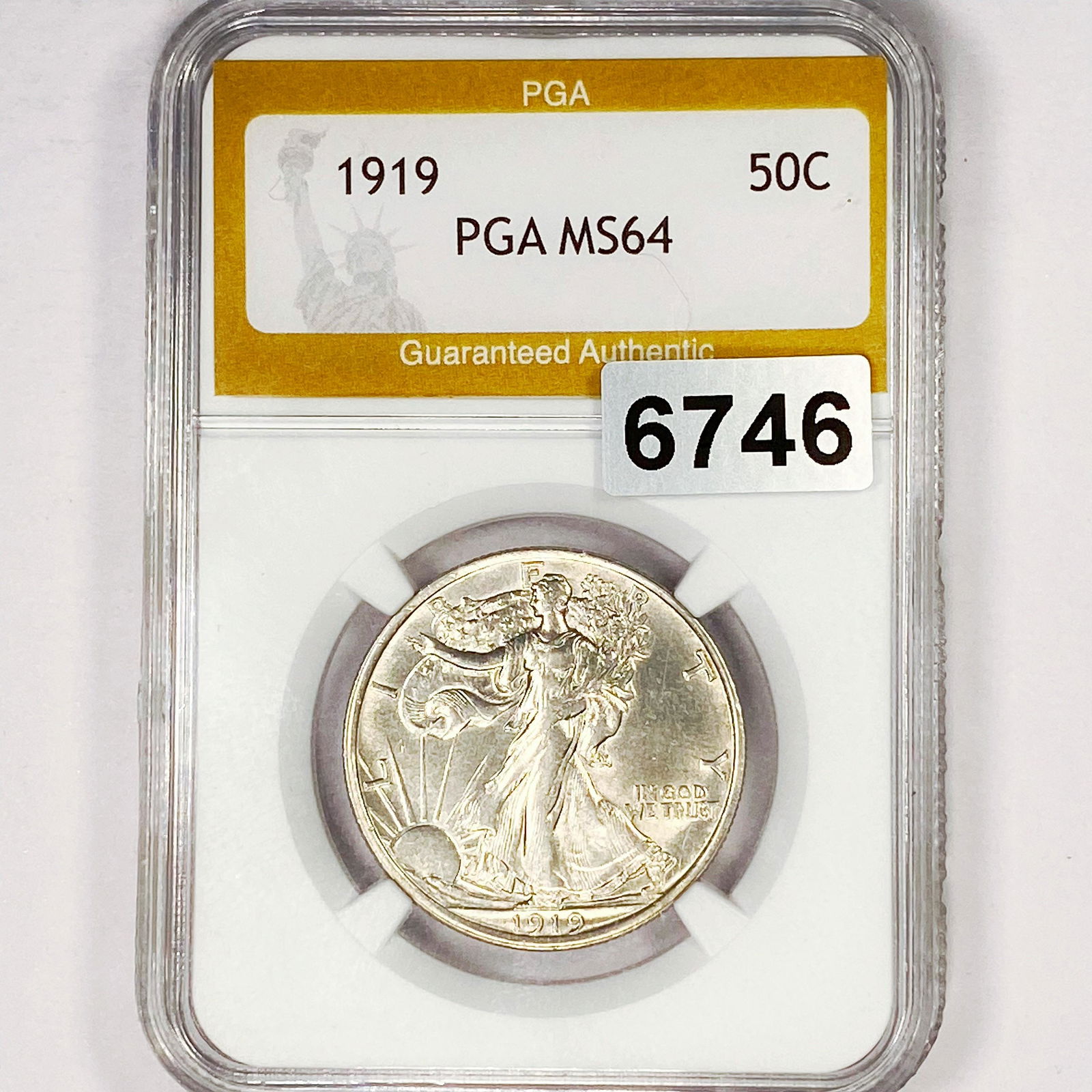 1919 Walking Liberty Half Dollar PGA - MS64 (1 of 2)