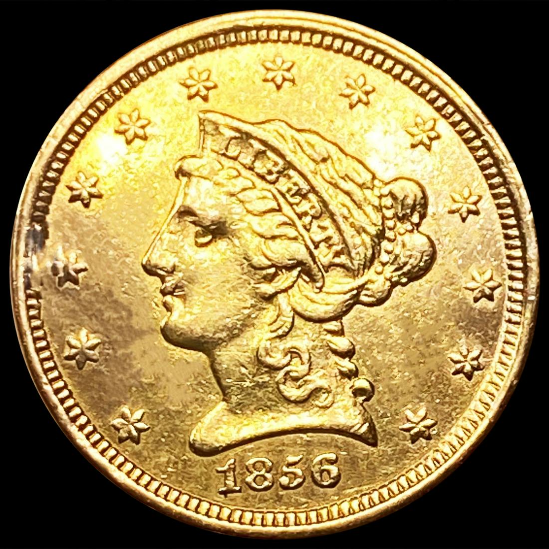 1856 $2.50 Gold Quarter Eagle ABOUT UNCIRCULATED (1 of 2)