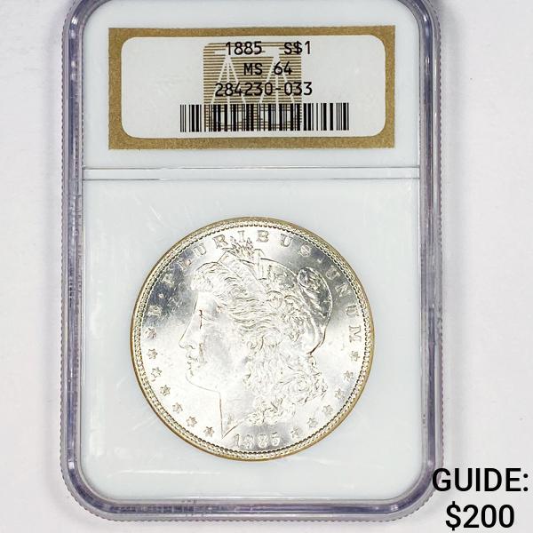 1885 Morgan Silver Dollar NGC - MS64 (1 of 2)