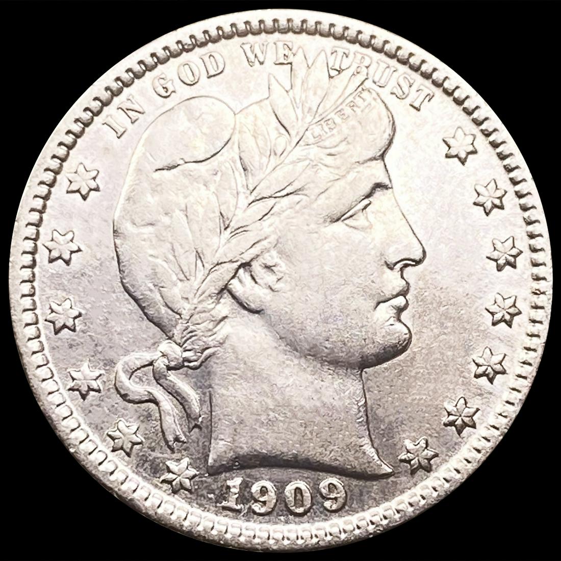 1909-S Barber Quarter CLOSELY UNCIRCULATED (1 of 2)