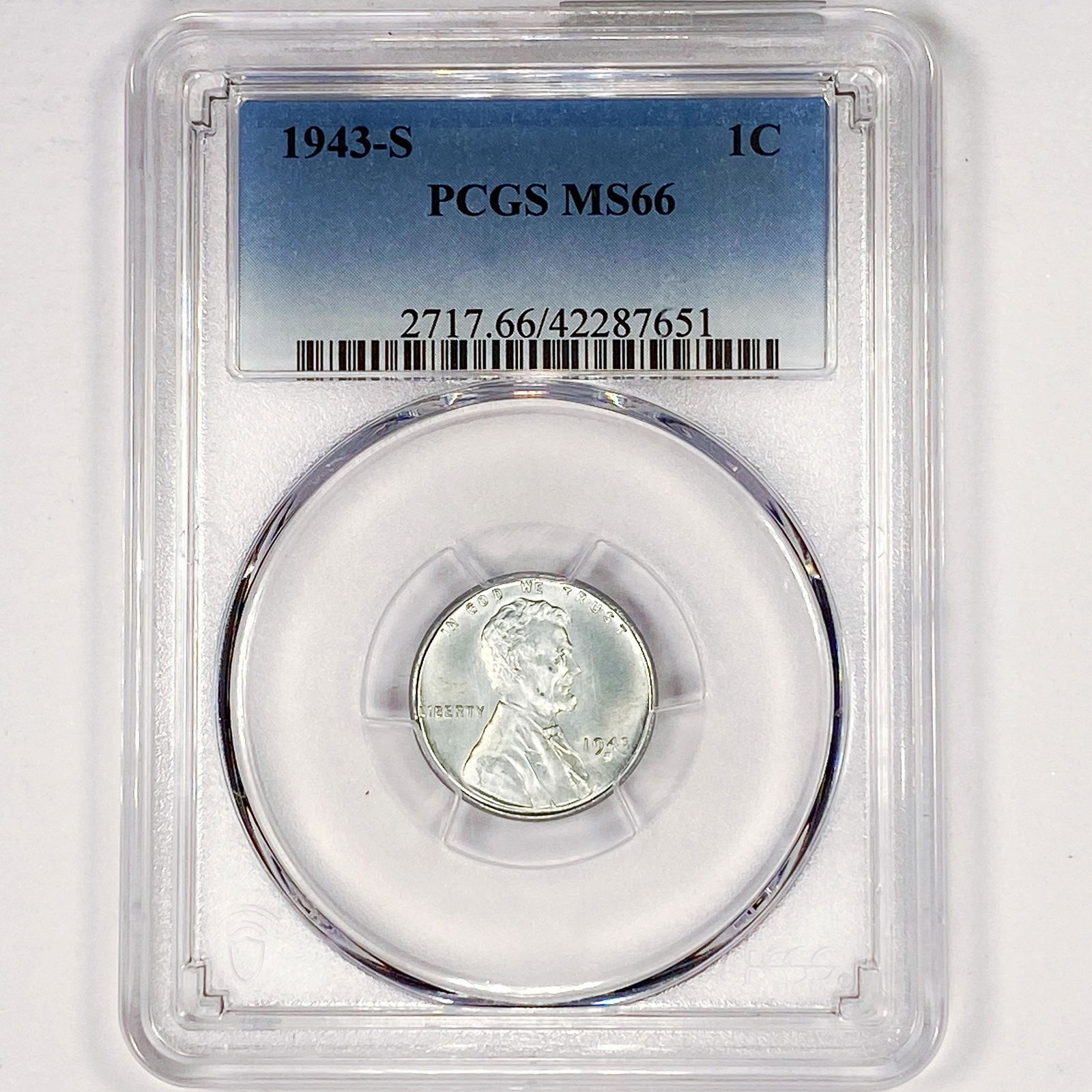 1943-S Wheat Cent PCGS - MS66 (1 of 2)