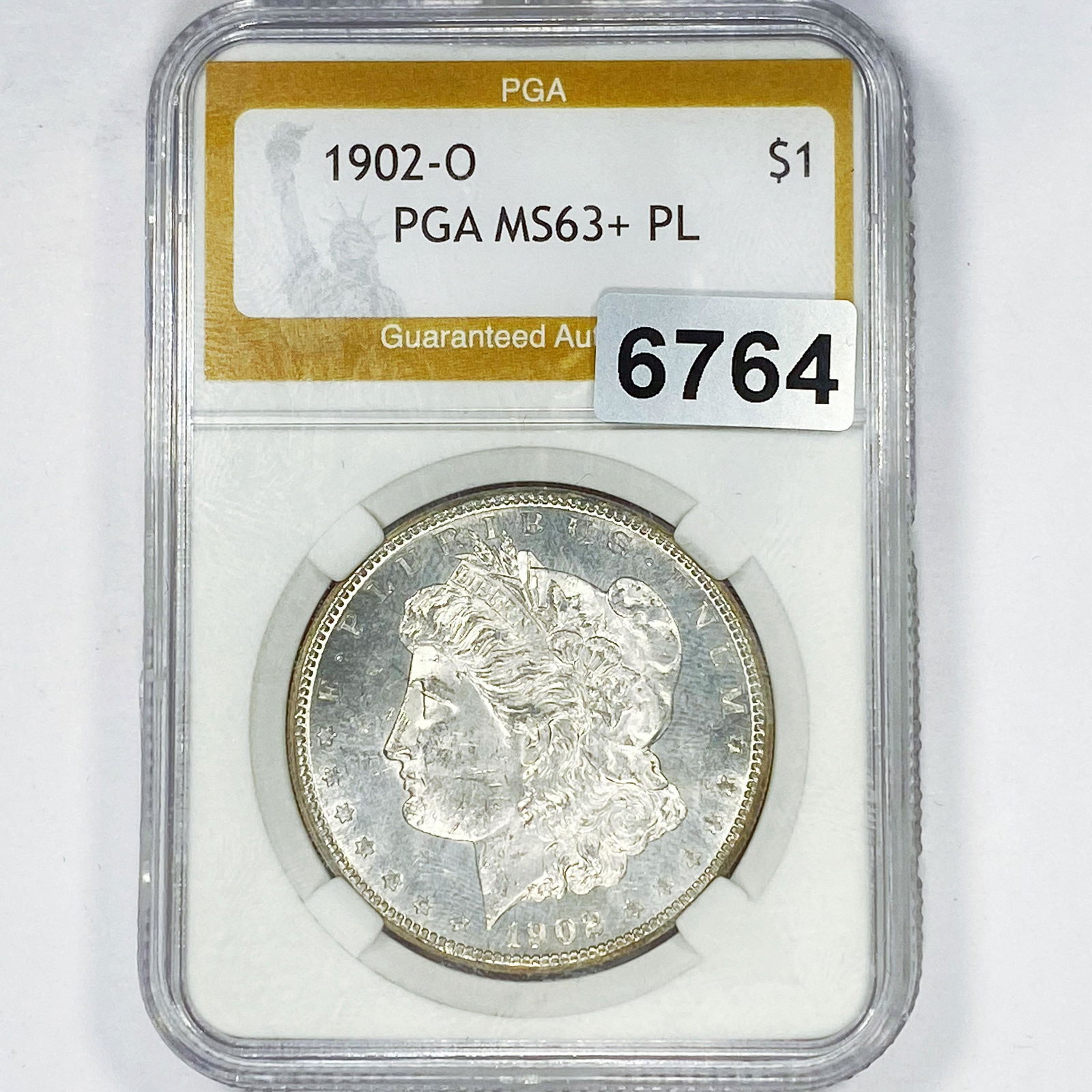 1902-O Morgan Silver Dollar PGA - MS63+ PL (1 of 2)