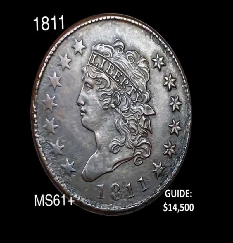 1811 Classic Head Large Cent UNCIRCULATED+ (1 of 2)