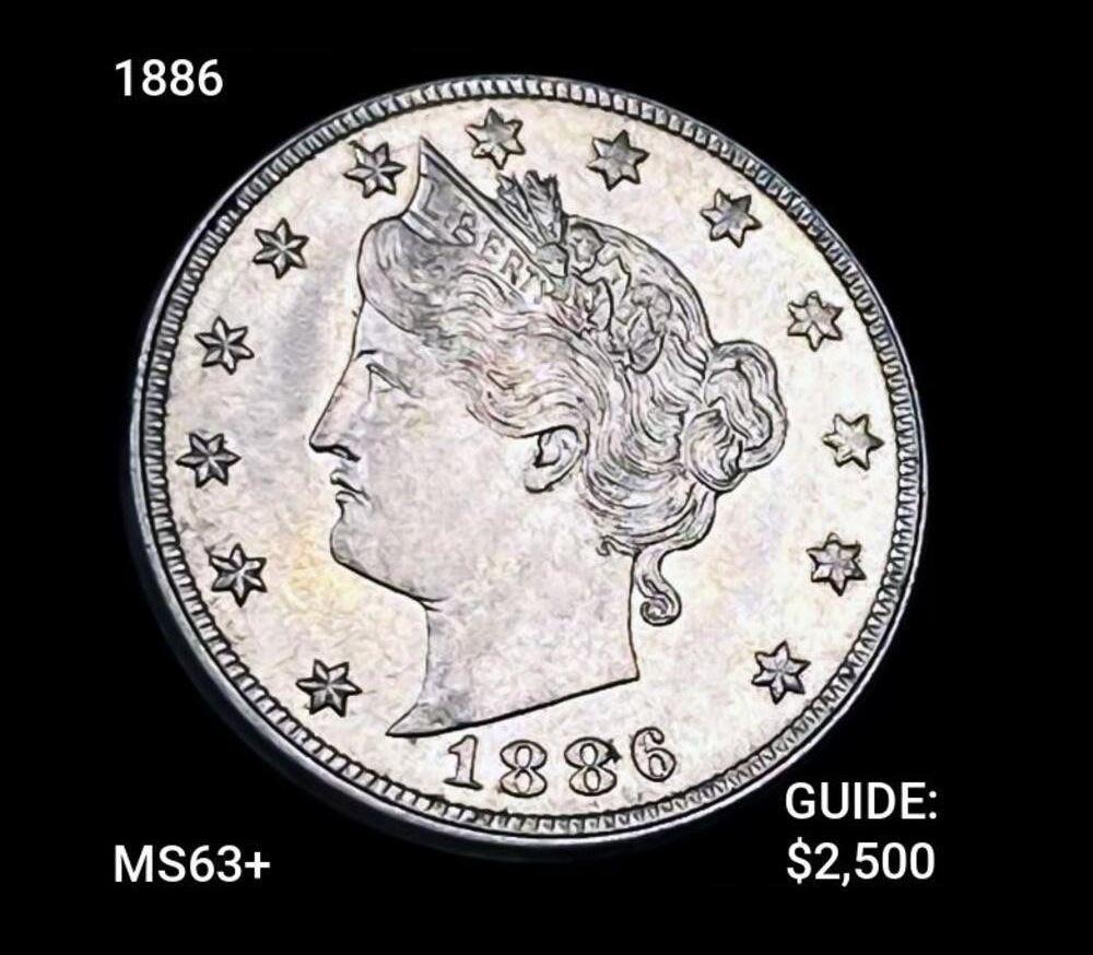 1886 Liberty Victory Nickel CHOICE BU+ (1 of 2)