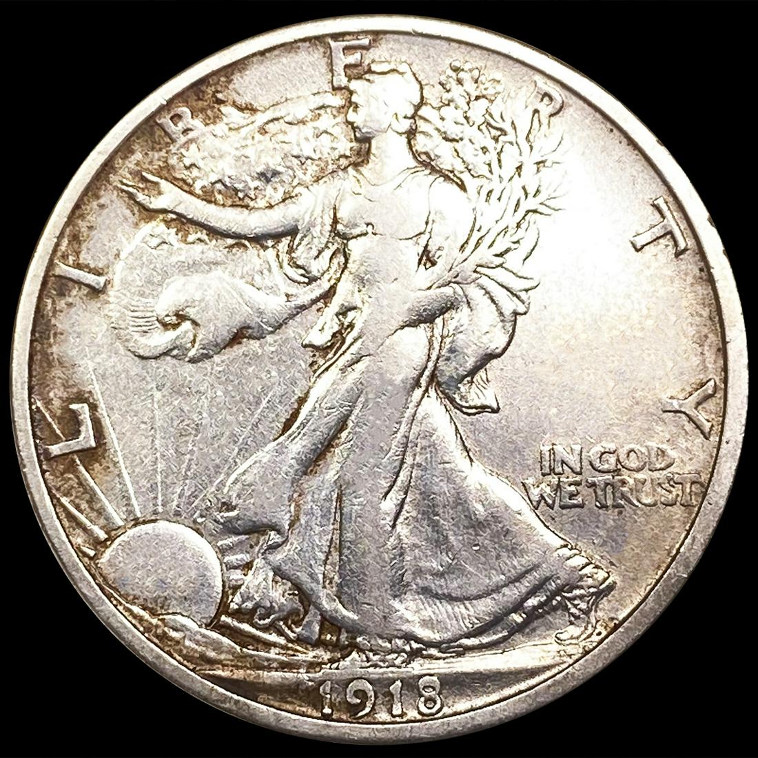 1918-S Walking Liberty Half Dollar LIGHTLY CIRC (1 of 2)