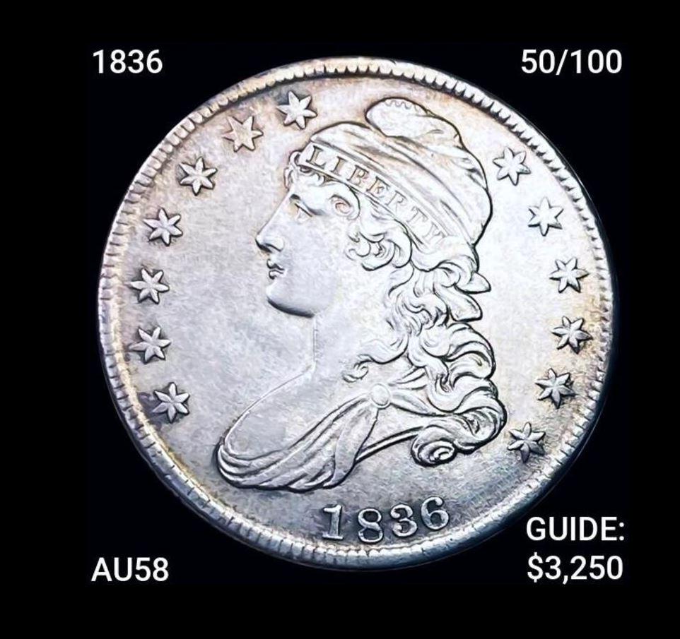 1836 Capped Bust Half CHOICE AU (1 of 2)